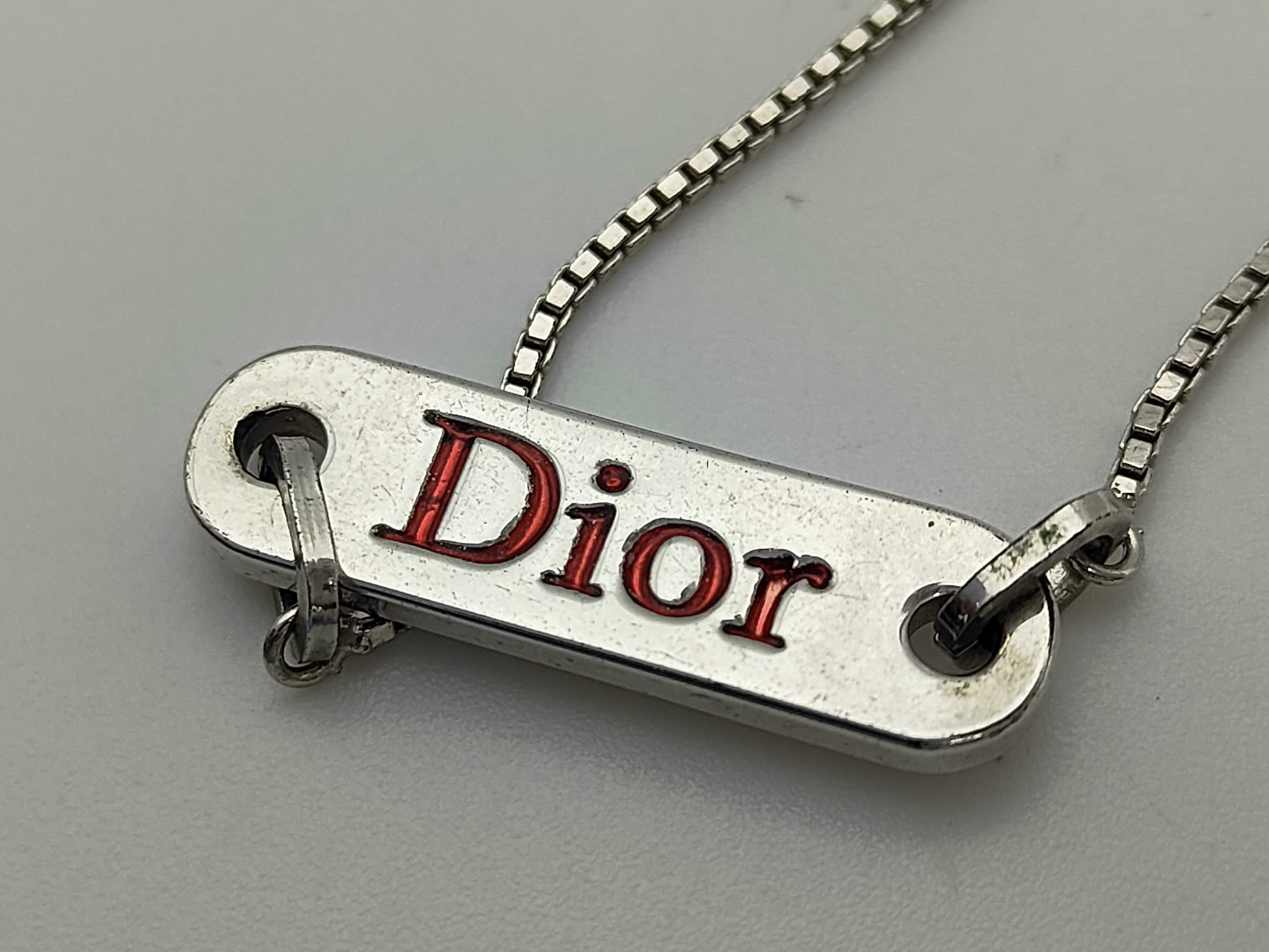 Christian logo plate silver necklace — view 3