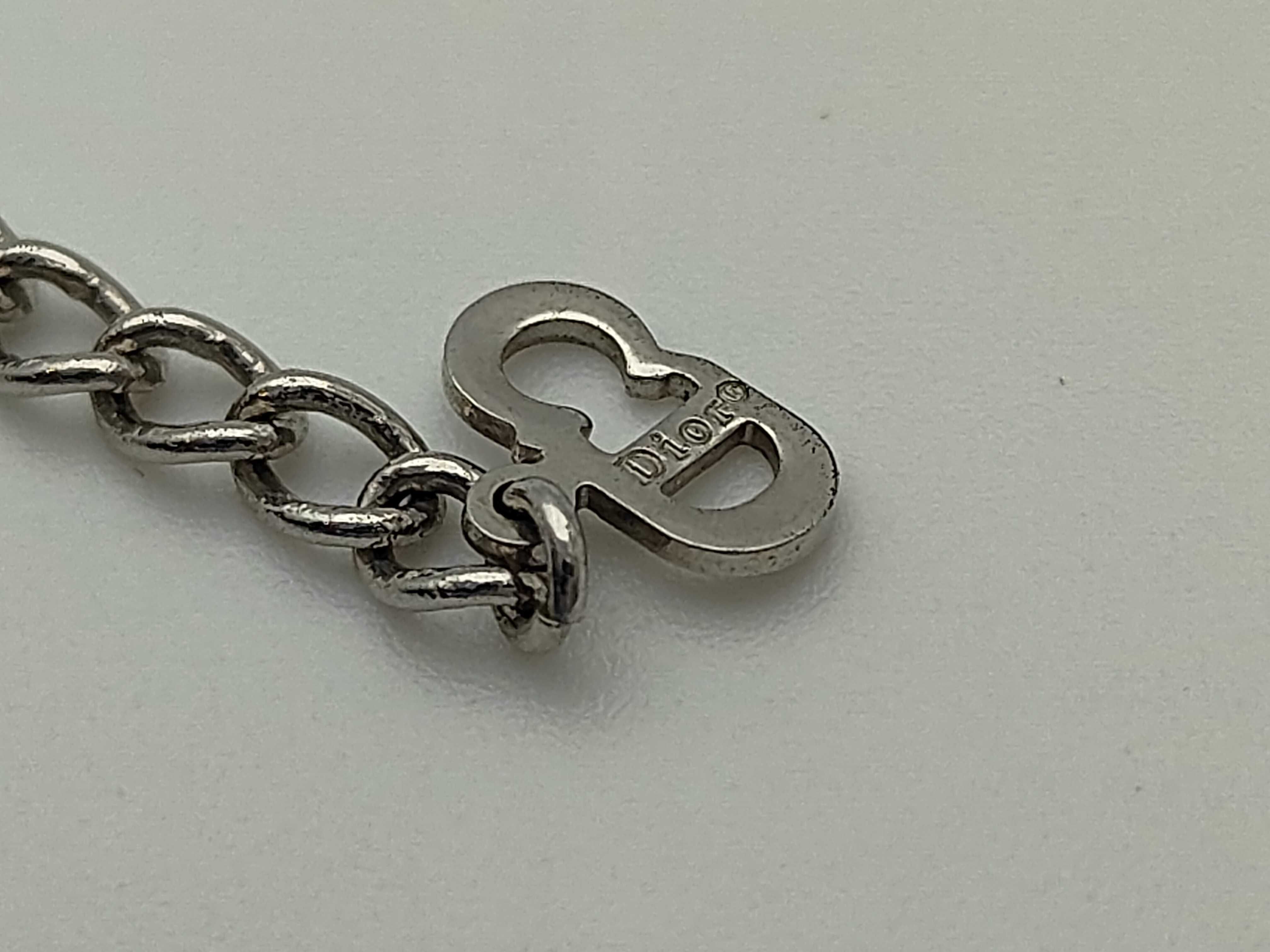 Christian logo plate silver necklace — view 5