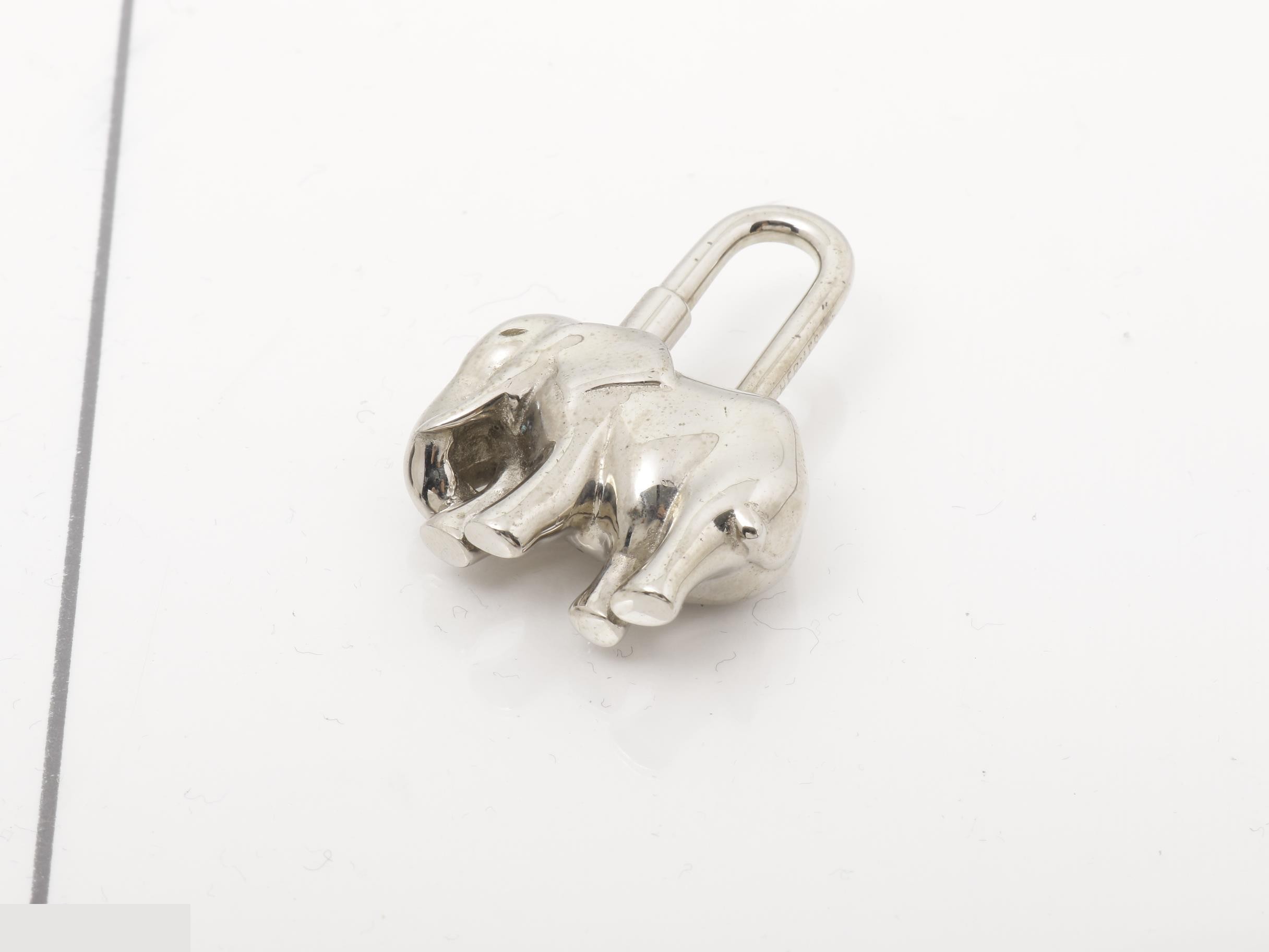 Elephant padlock charm