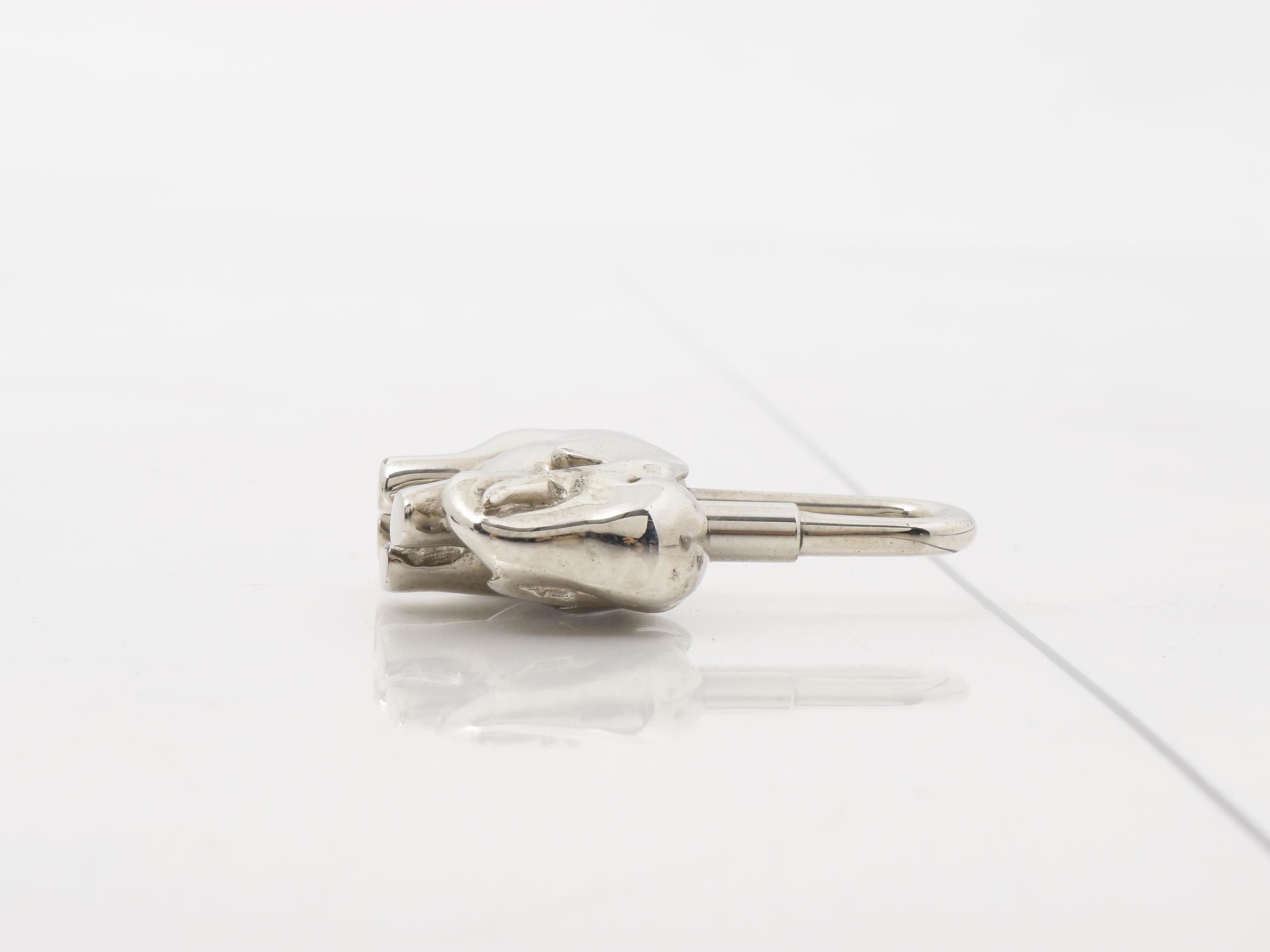 Elephant padlock charm — view 3