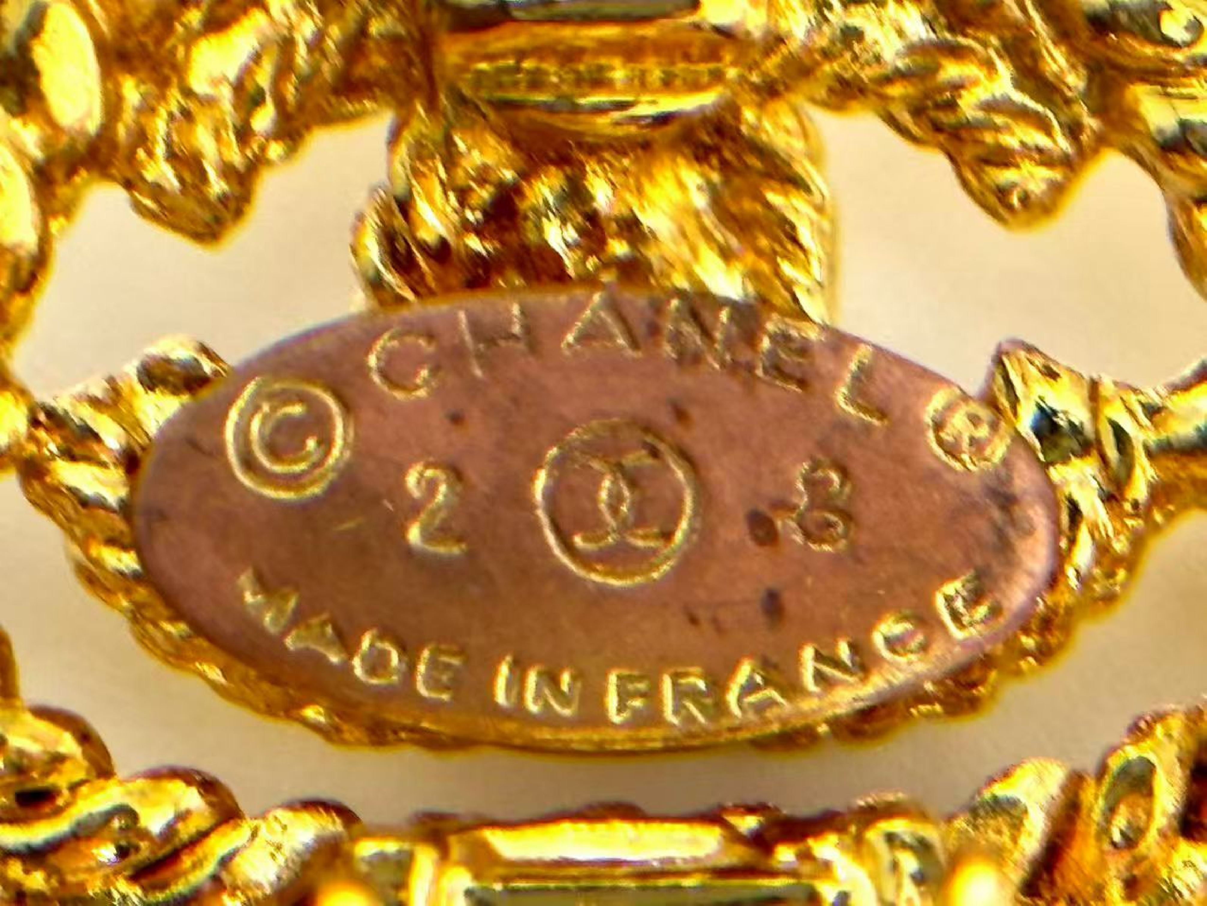 Coco Mark Gold Earrings — view 8