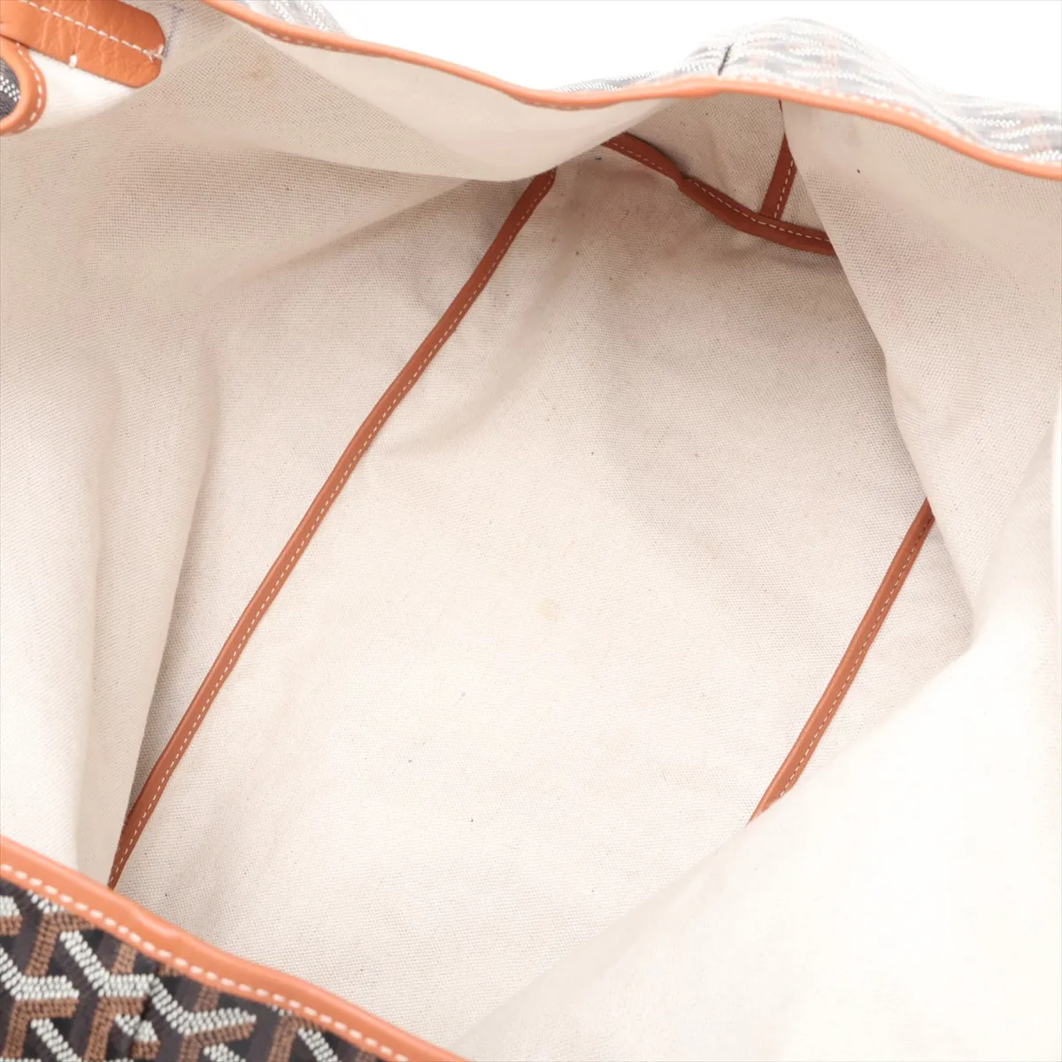 Saint Louis GM PVC x Leather Tote Bag, Brown — view 7