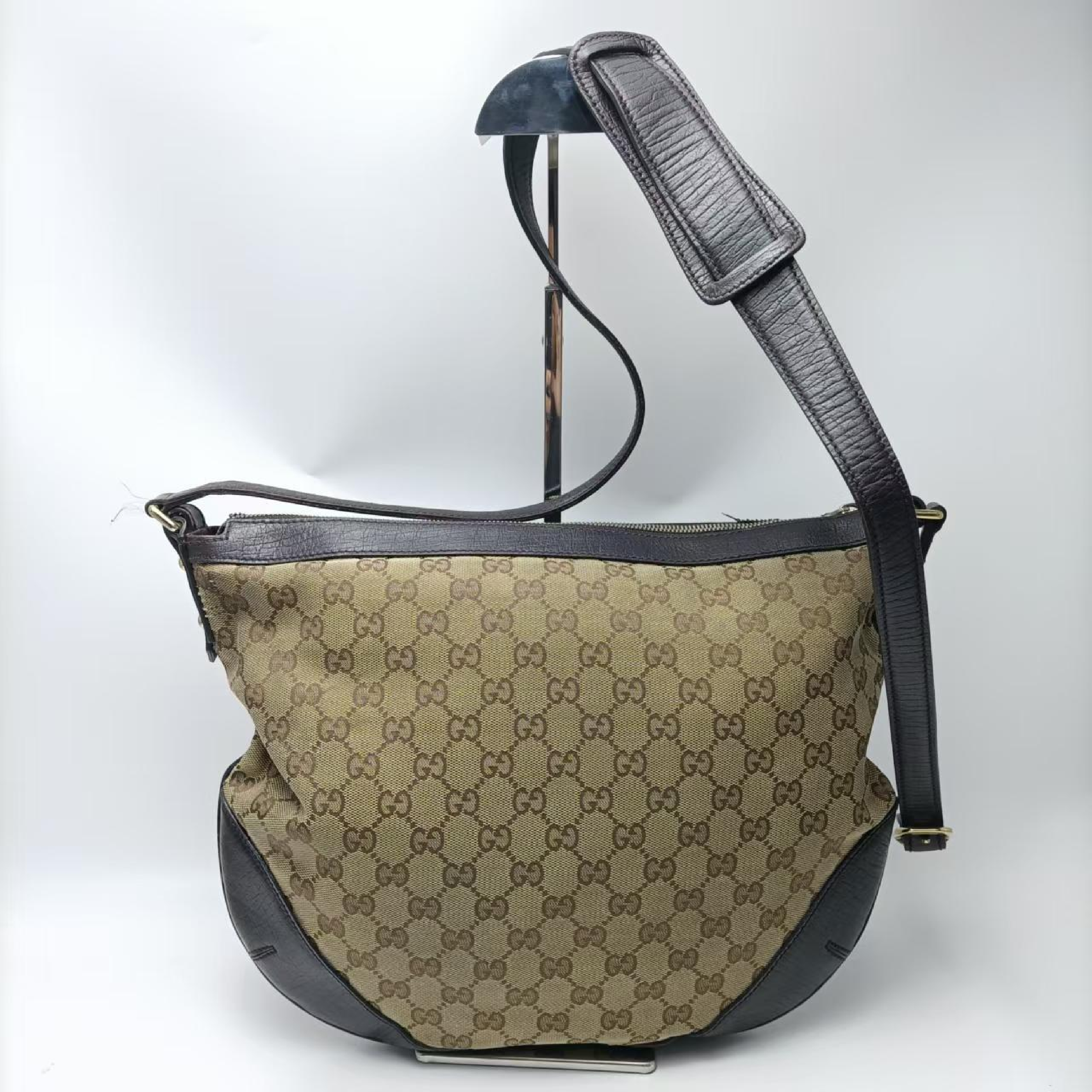 Horsebit Canvas Shoulder Bag 154379 Shoulder Bag — view 2