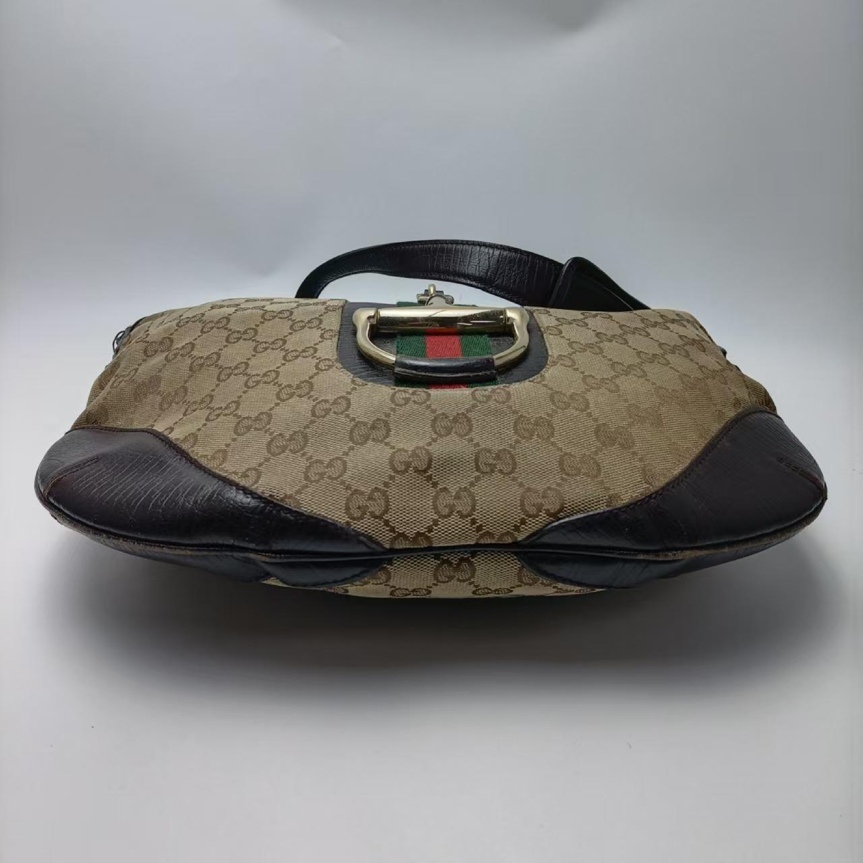 Horsebit Canvas Shoulder Bag 154379 Shoulder Bag — view 6