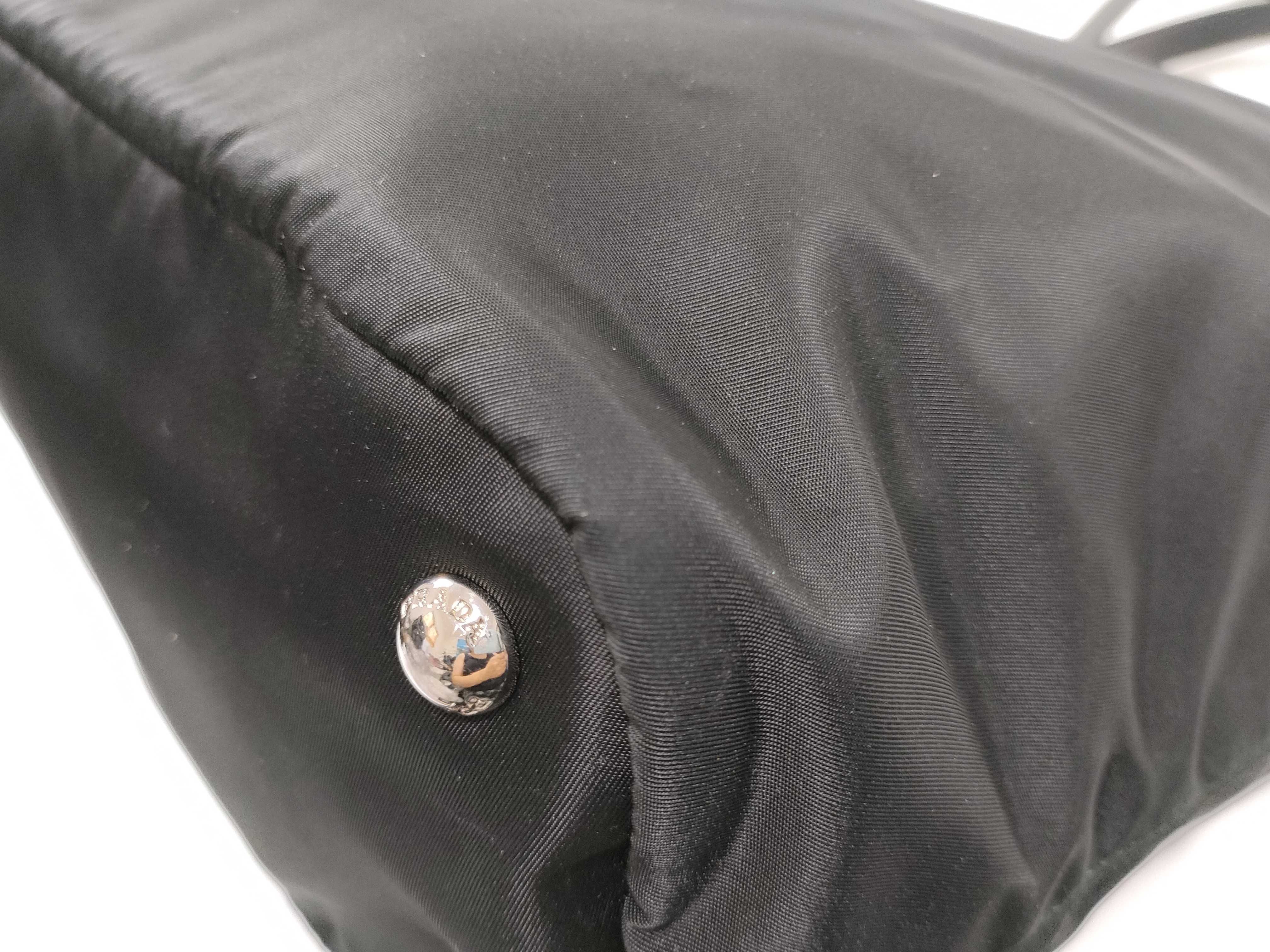Nylon Prada Nylon Tote Bag Black 8 Tote Bag — view 7