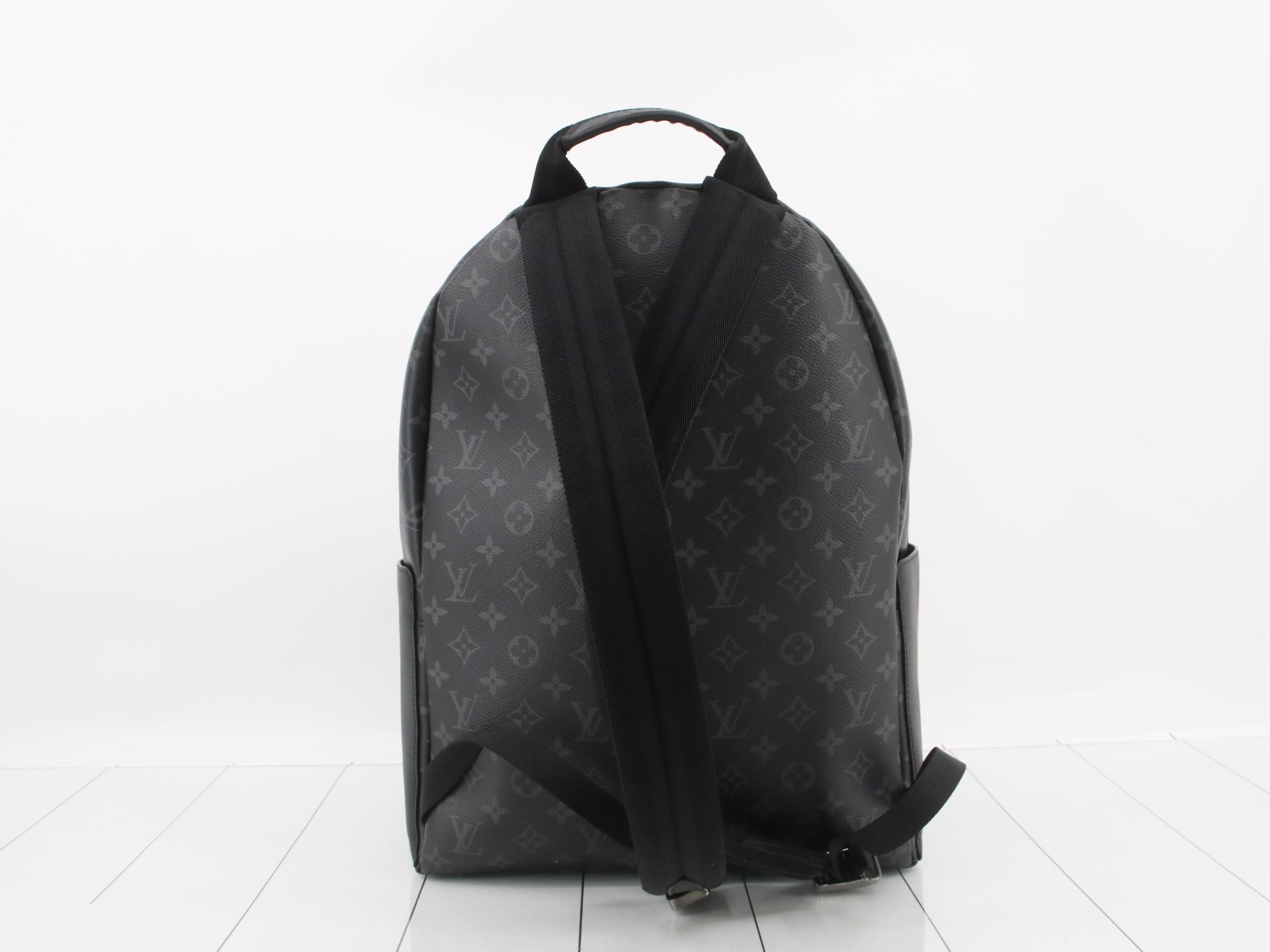 Discovery Backpack, Black, RFID, Monogram Eclipse — view 2