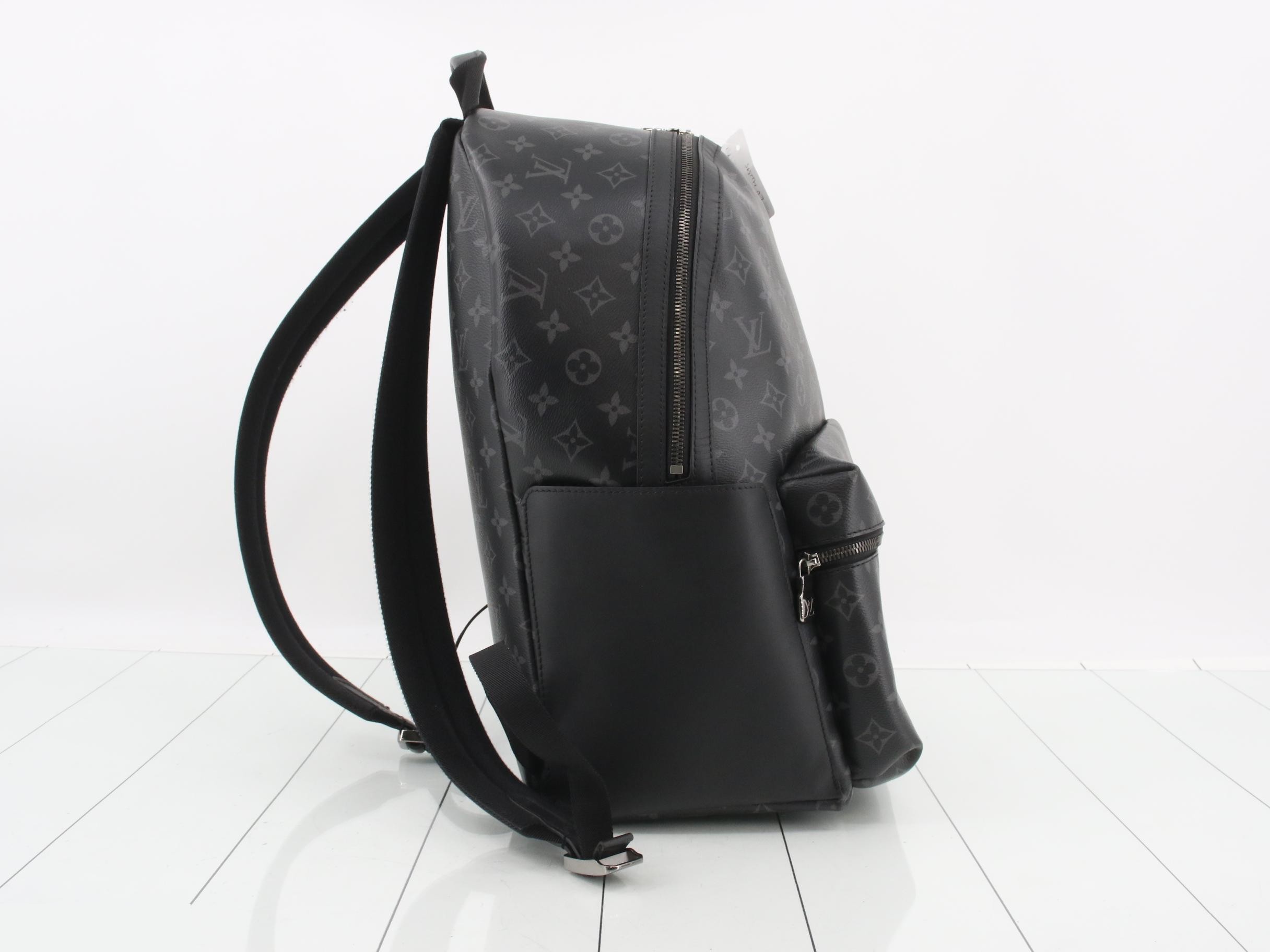 Discovery Backpack, Black, RFID, Monogram Eclipse — view 4