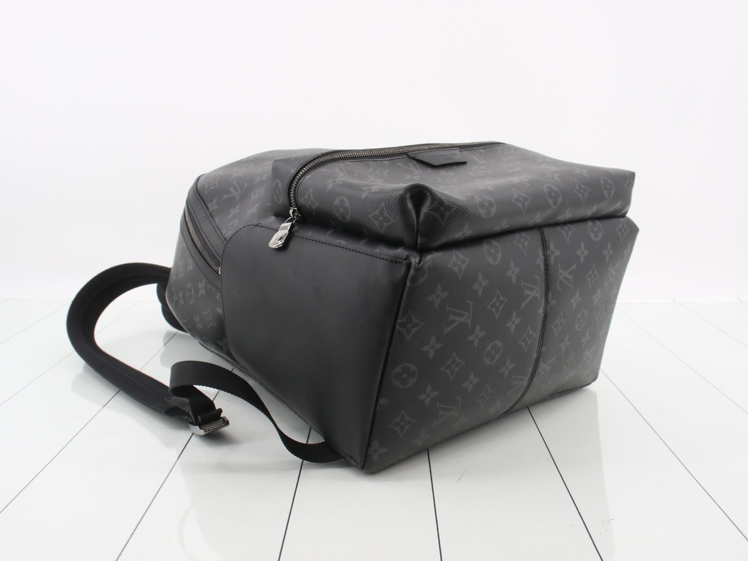 Discovery Backpack, Black, RFID, Monogram Eclipse — view 5