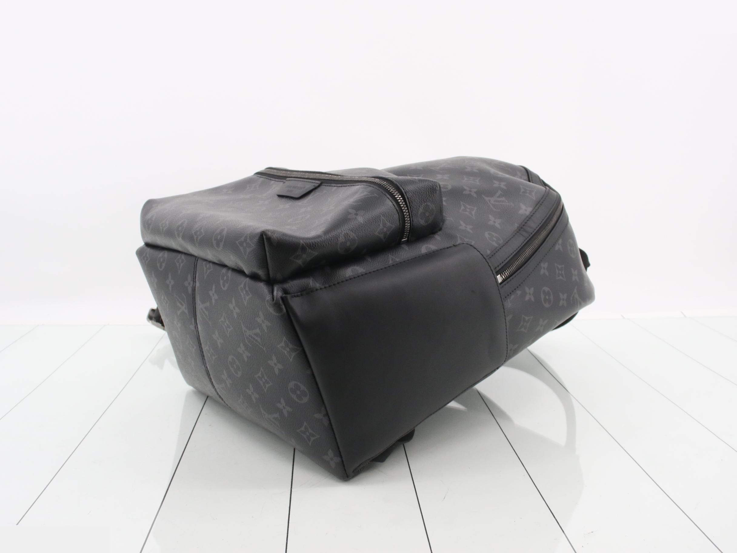 Discovery Backpack, Black, RFID, Monogram Eclipse — view 6