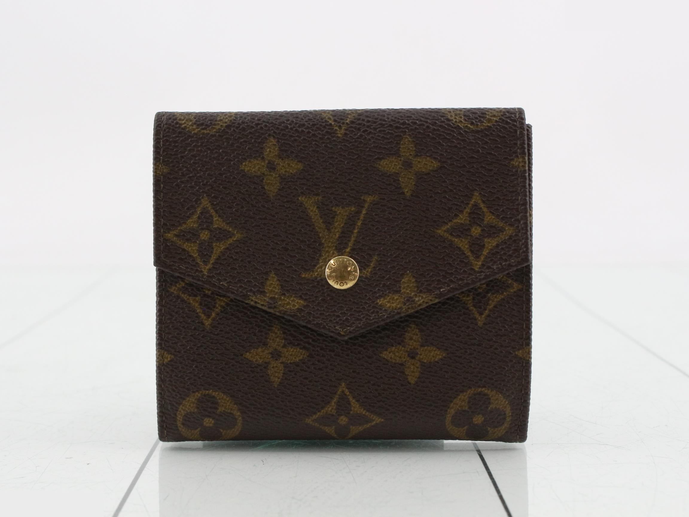 Monogram Porte Monnaie Billet Carte Credit Folding Wallet