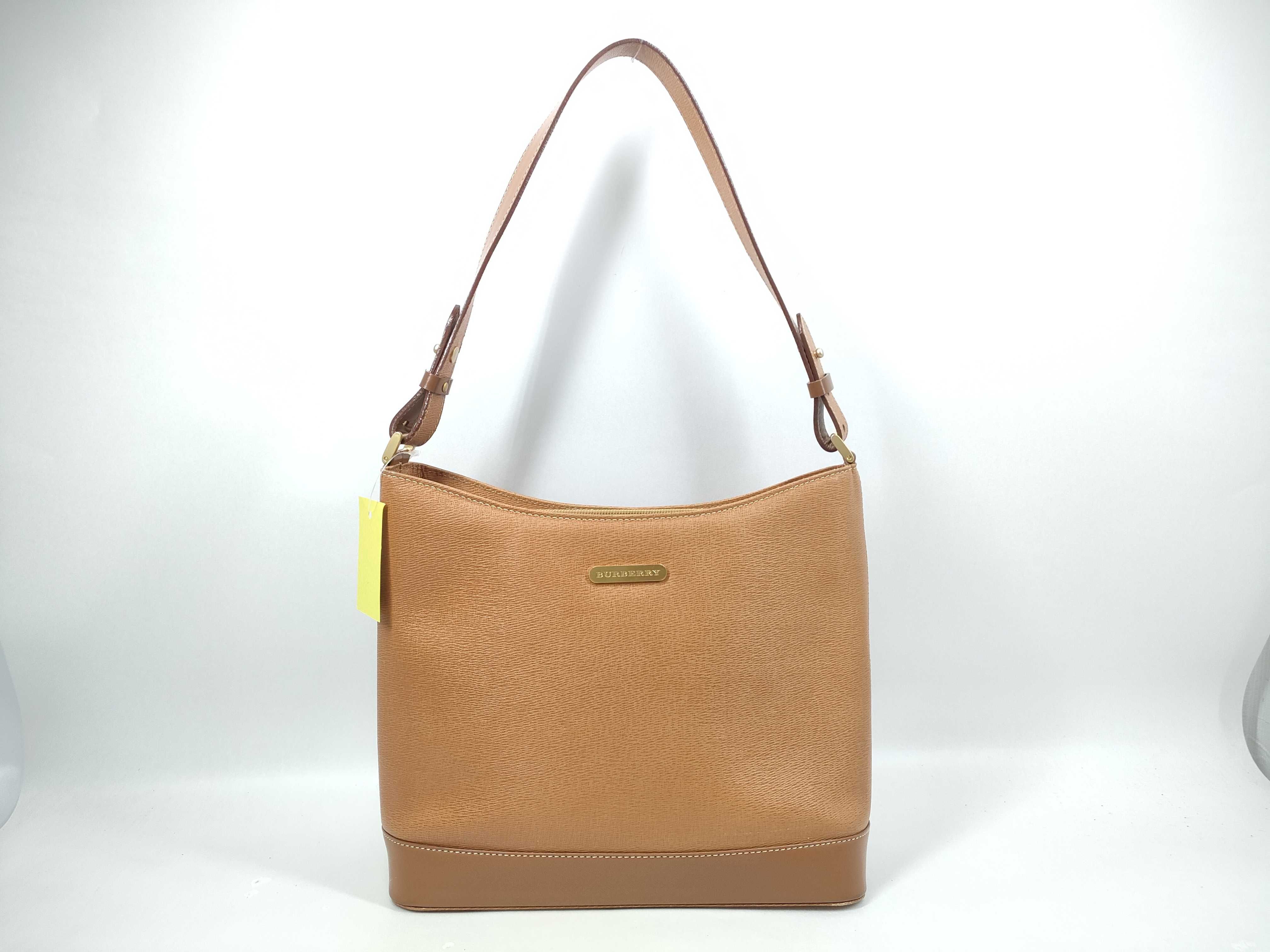 Leather Handbag Nova Check Orange Shoulder Bag