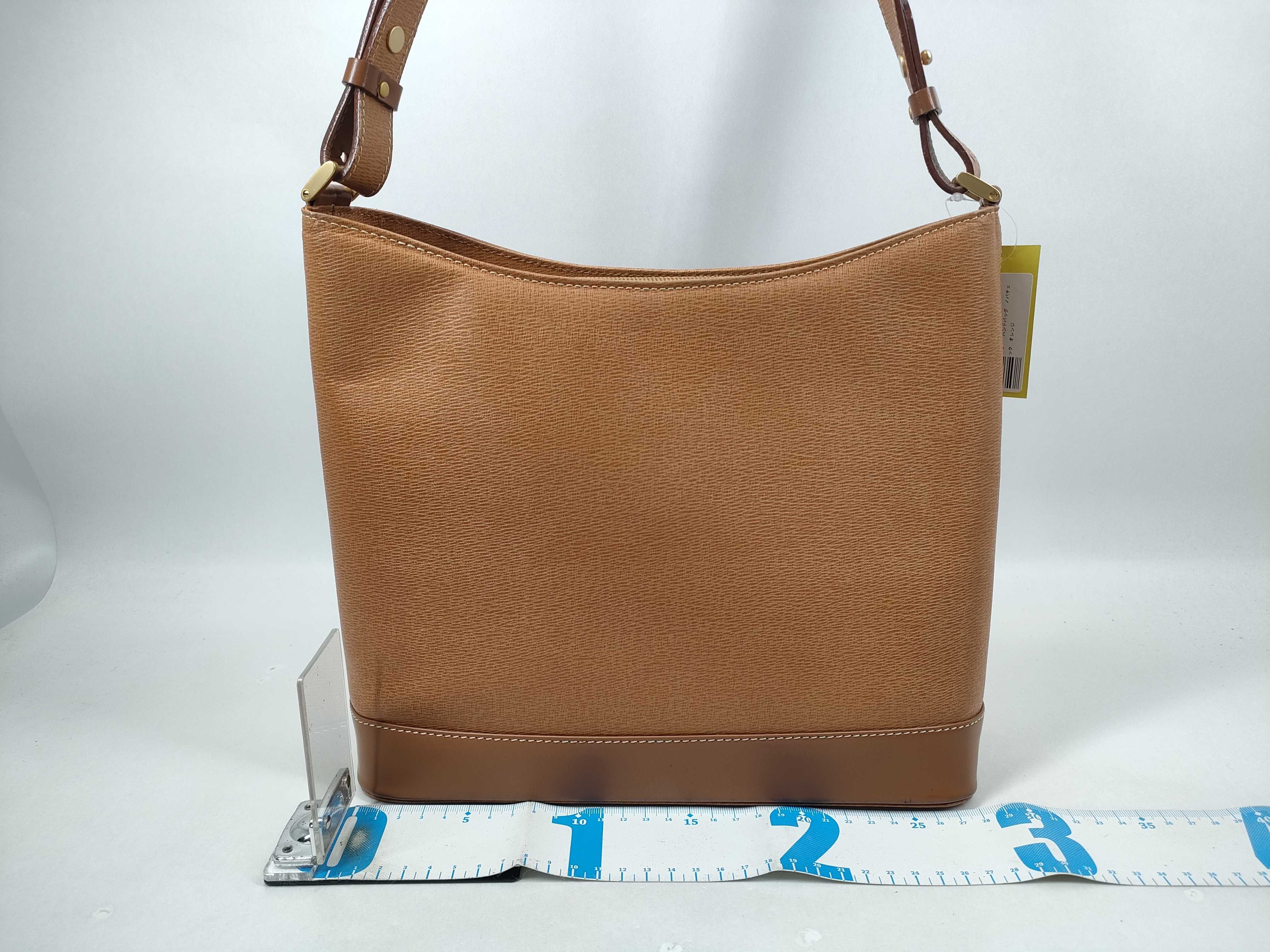 Leather Handbag Nova Check Orange Shoulder Bag — view 2
