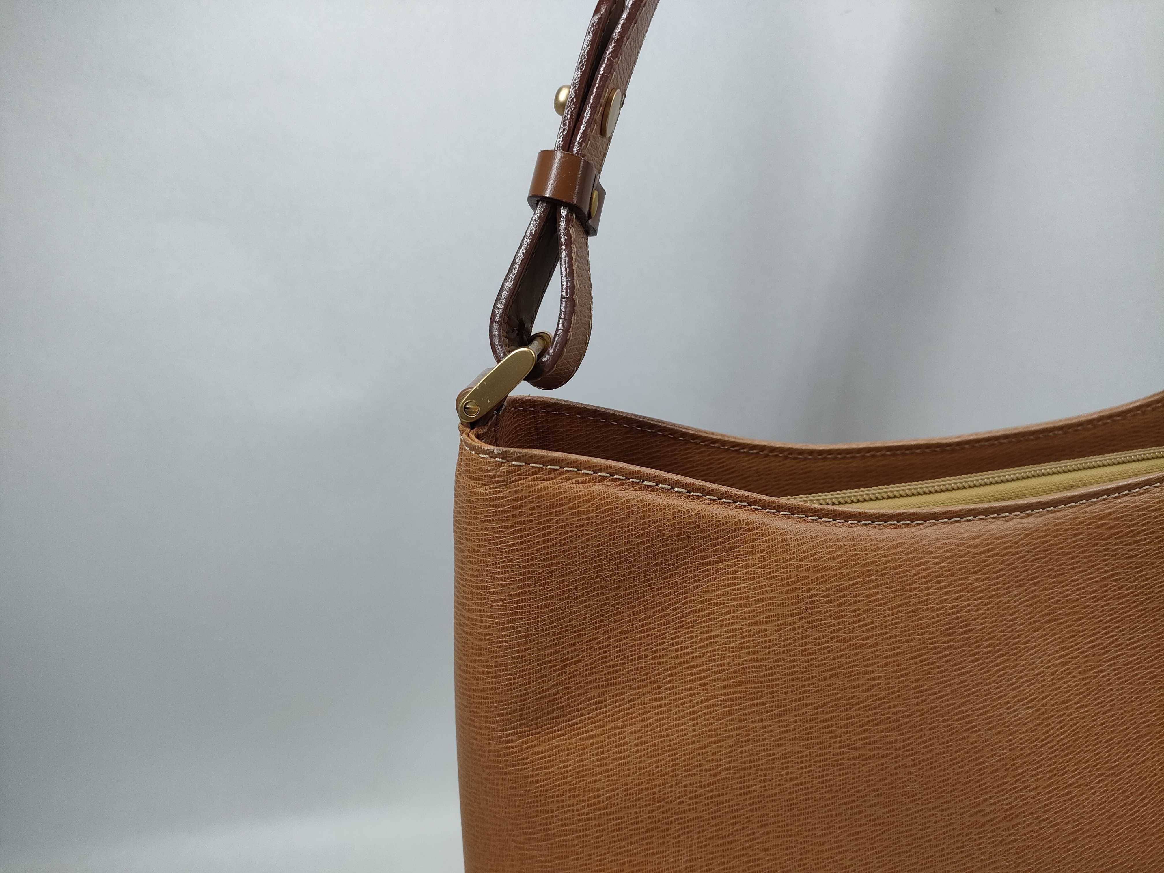 Leather Handbag Nova Check Orange Shoulder Bag — view 3
