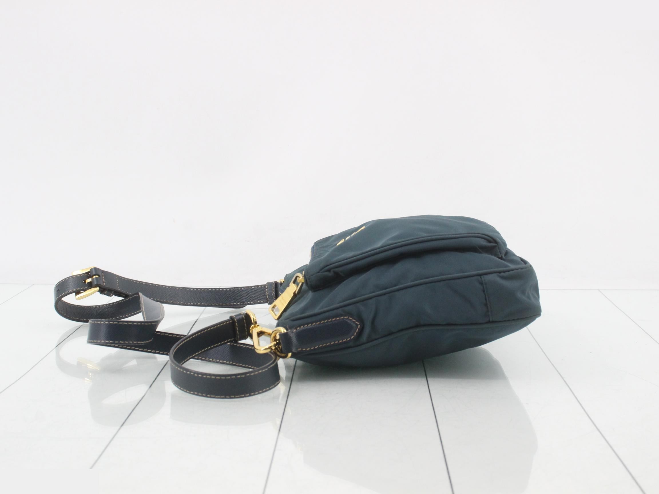 Nylon, green shoulder bag — view 4