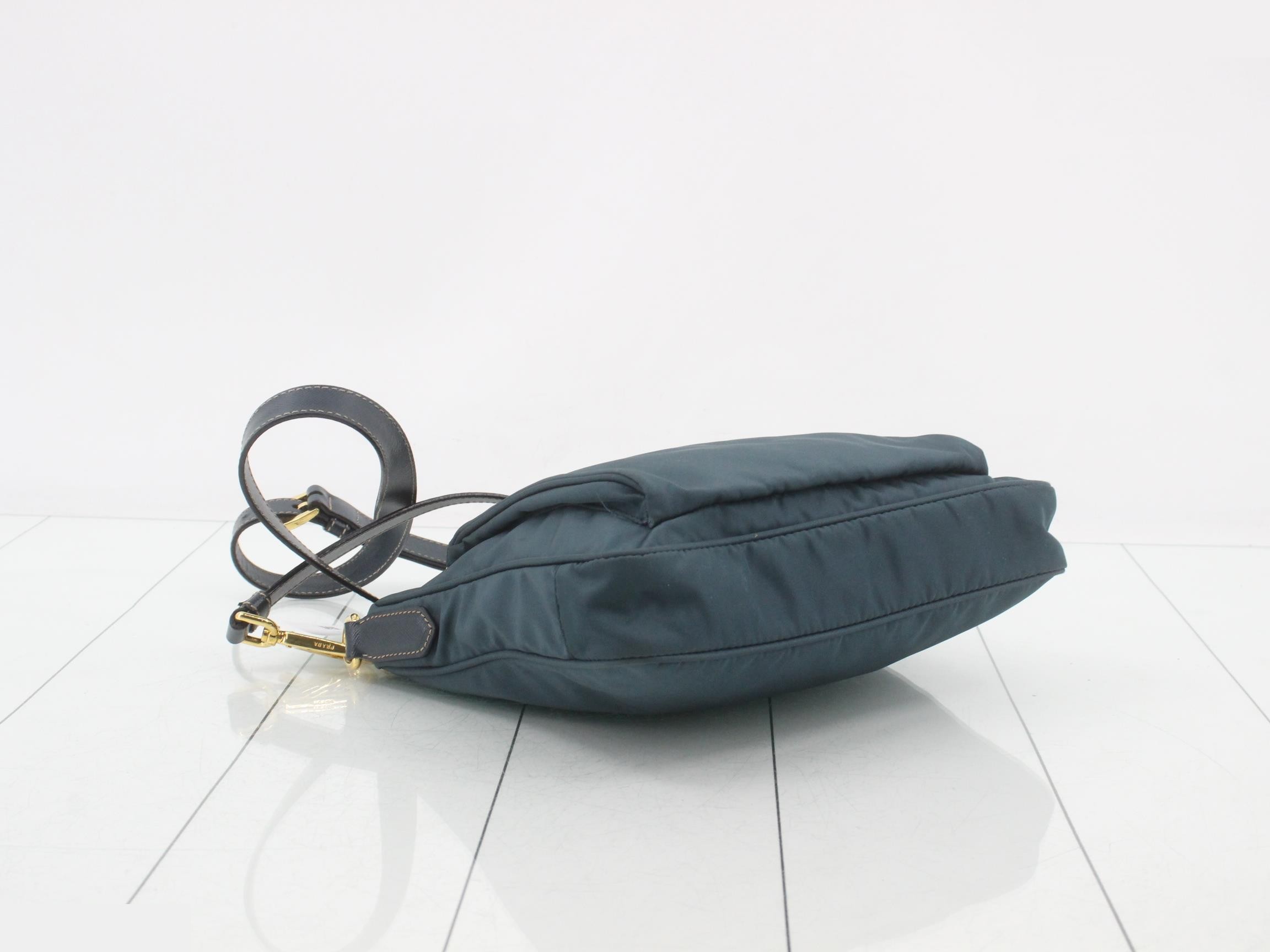 Nylon, green shoulder bag — view 5