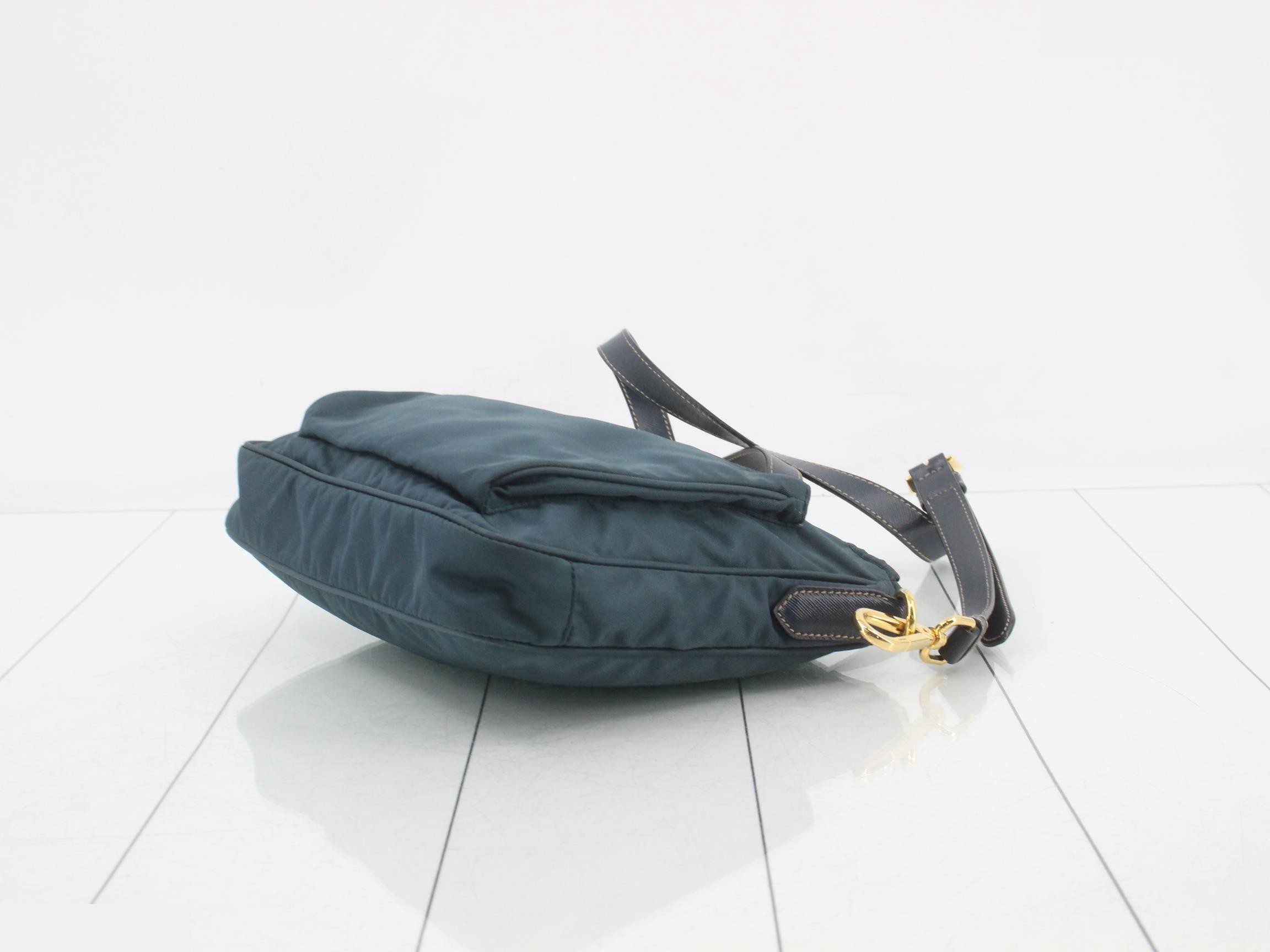 Nylon, green shoulder bag — view 6