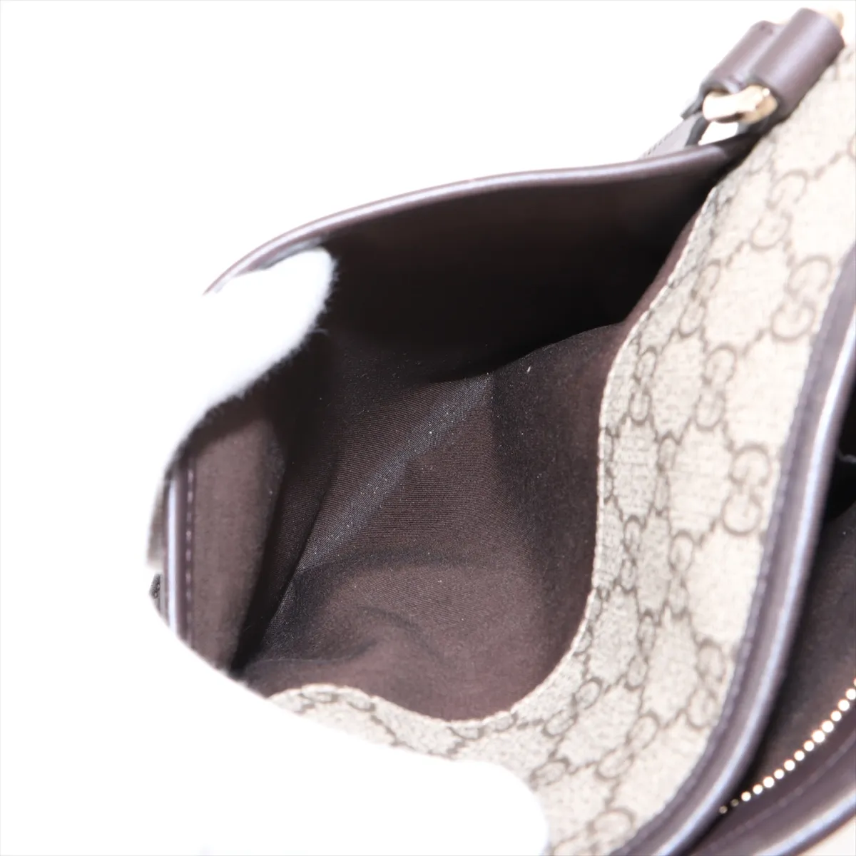 GG Supreme PVC x Leather Tote Bag Beige 388929 Outlet — view 12
