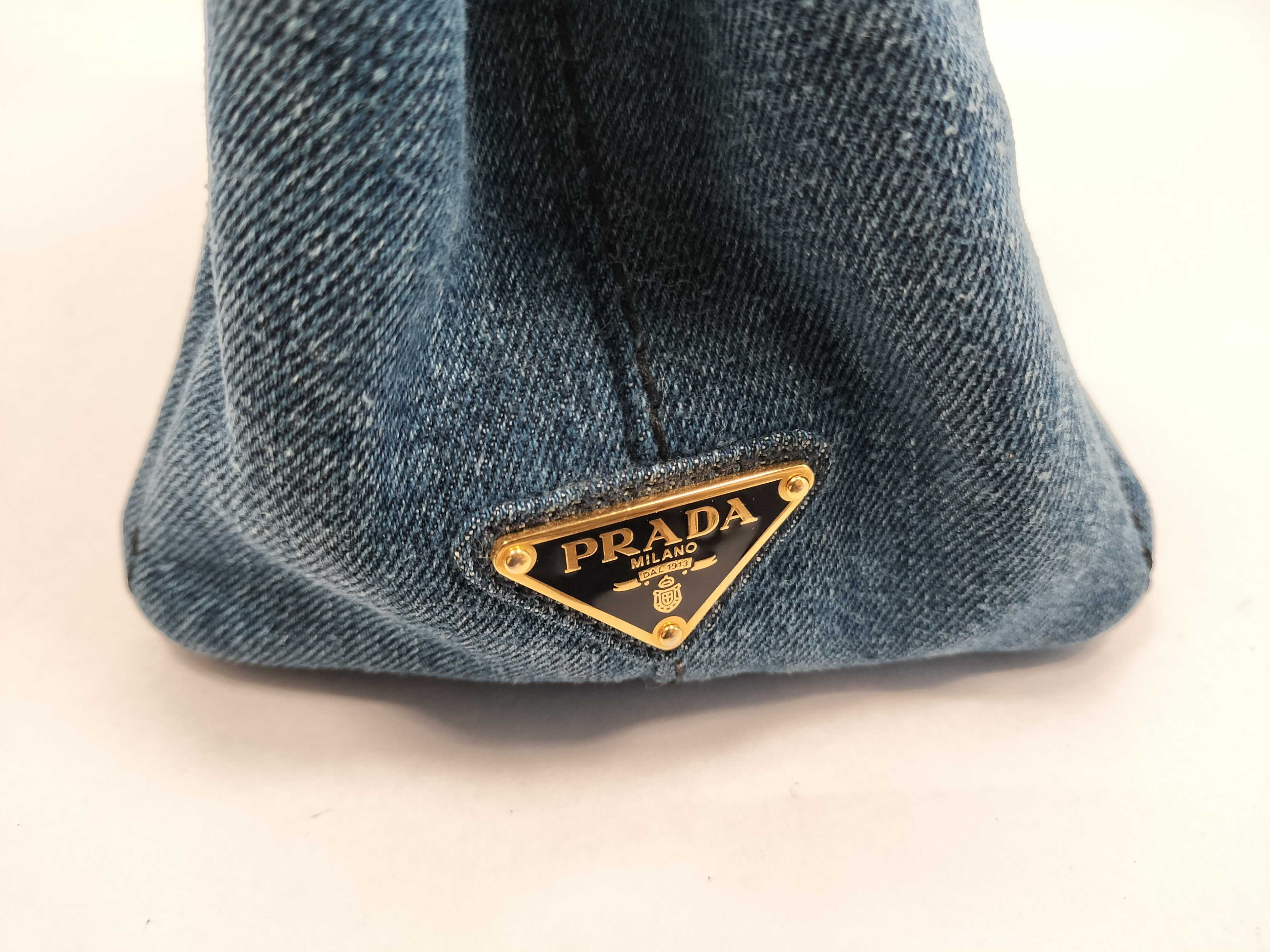 Canapa Denim 2-Way Tote Bag, Blue, 1BG439 (Tote Bag) — view 13