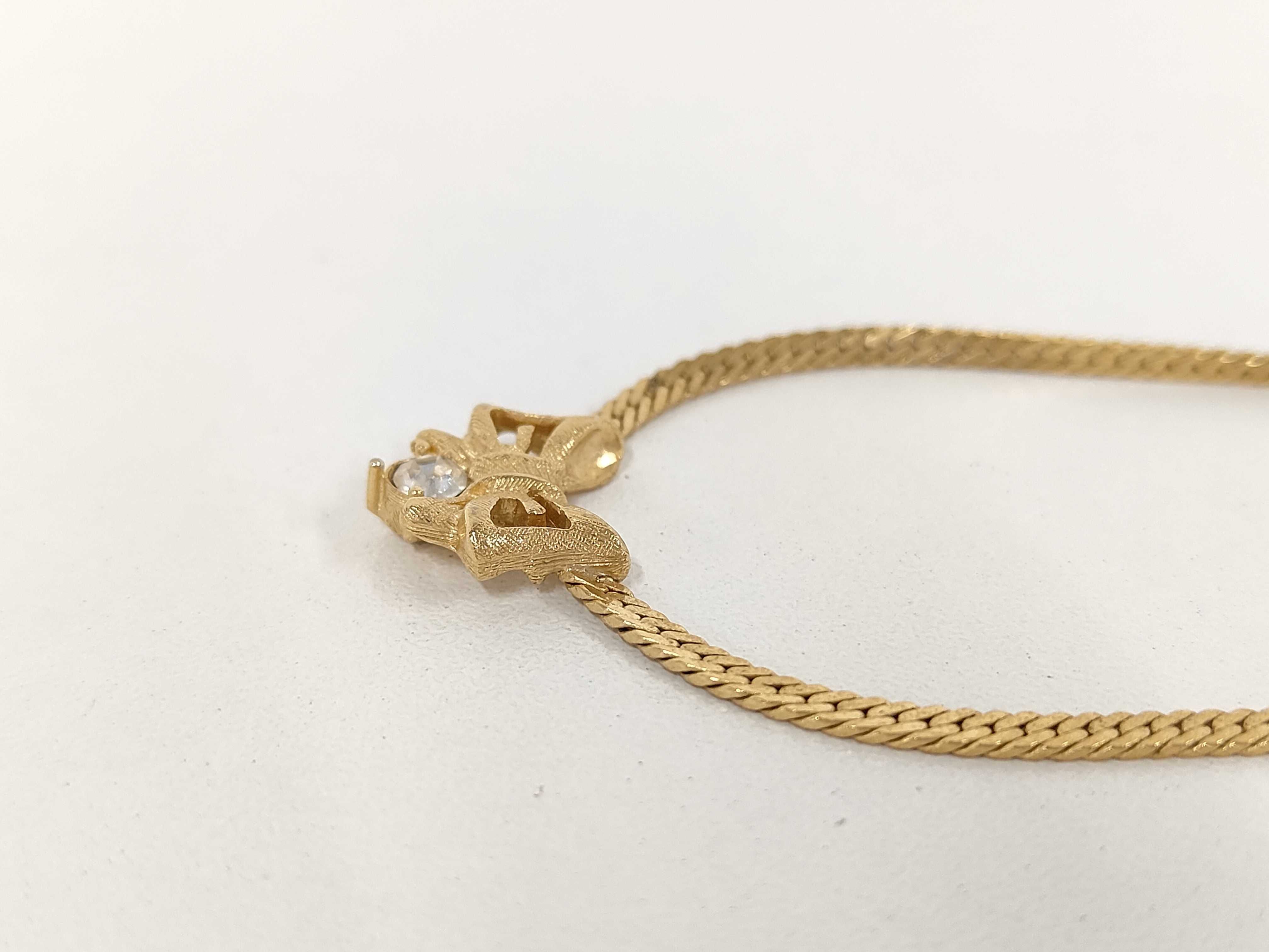 Ribbon Rhinestone Necklace (1 piece) — view 2