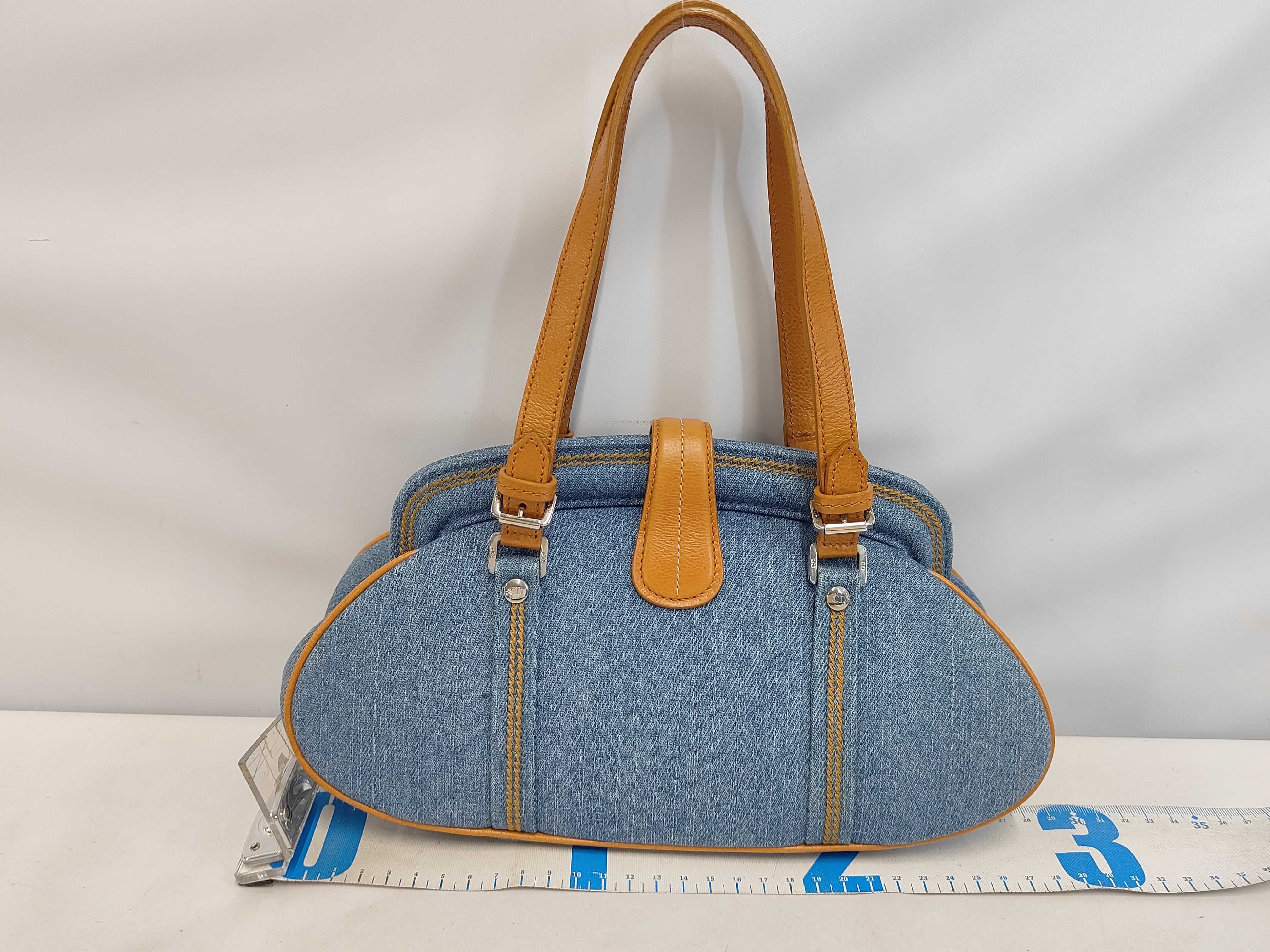 Christian handbag, denim handbag — view 2