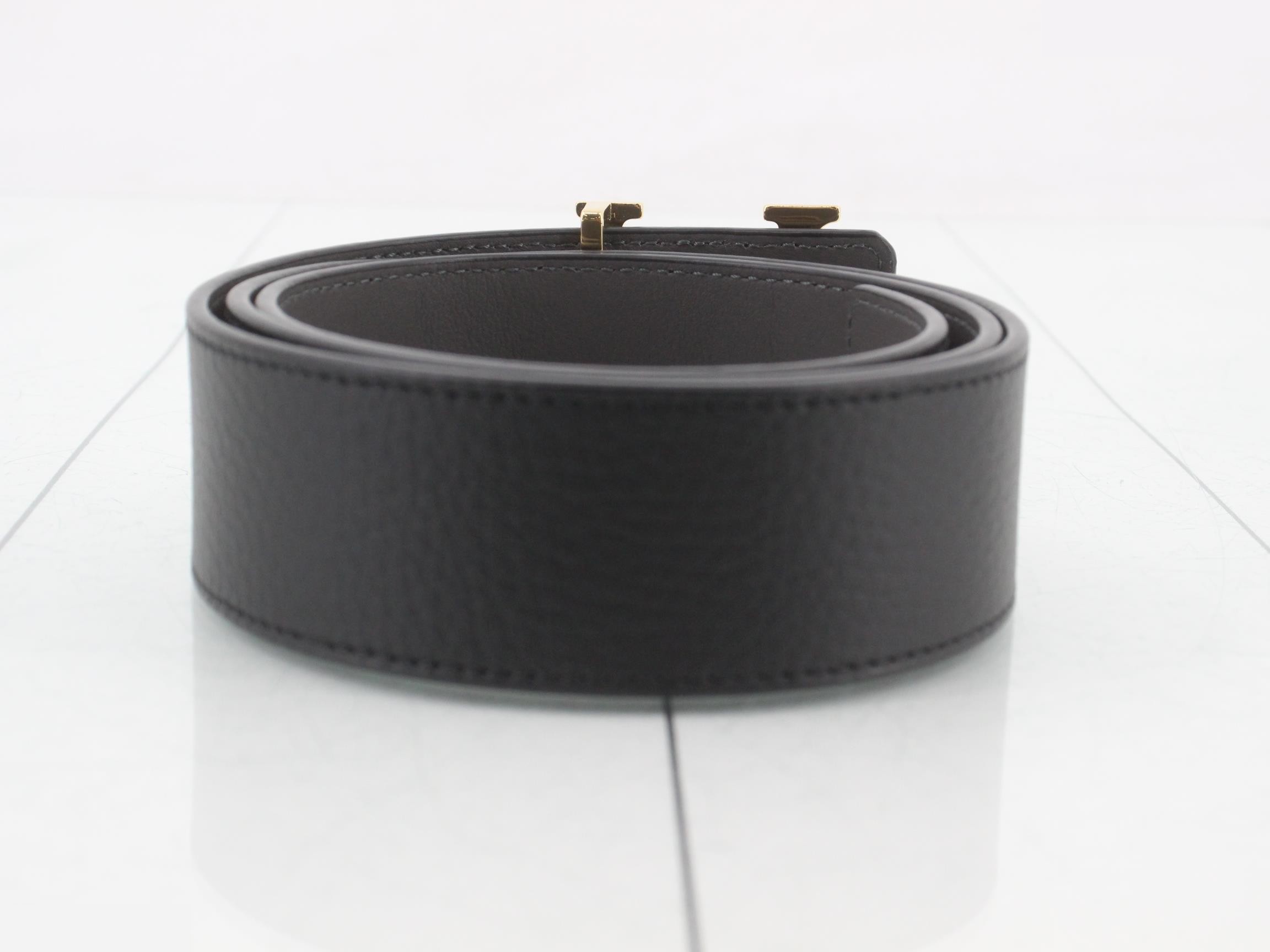 LV Damier 40mm Reversible Belt - Black x Gray — view 2