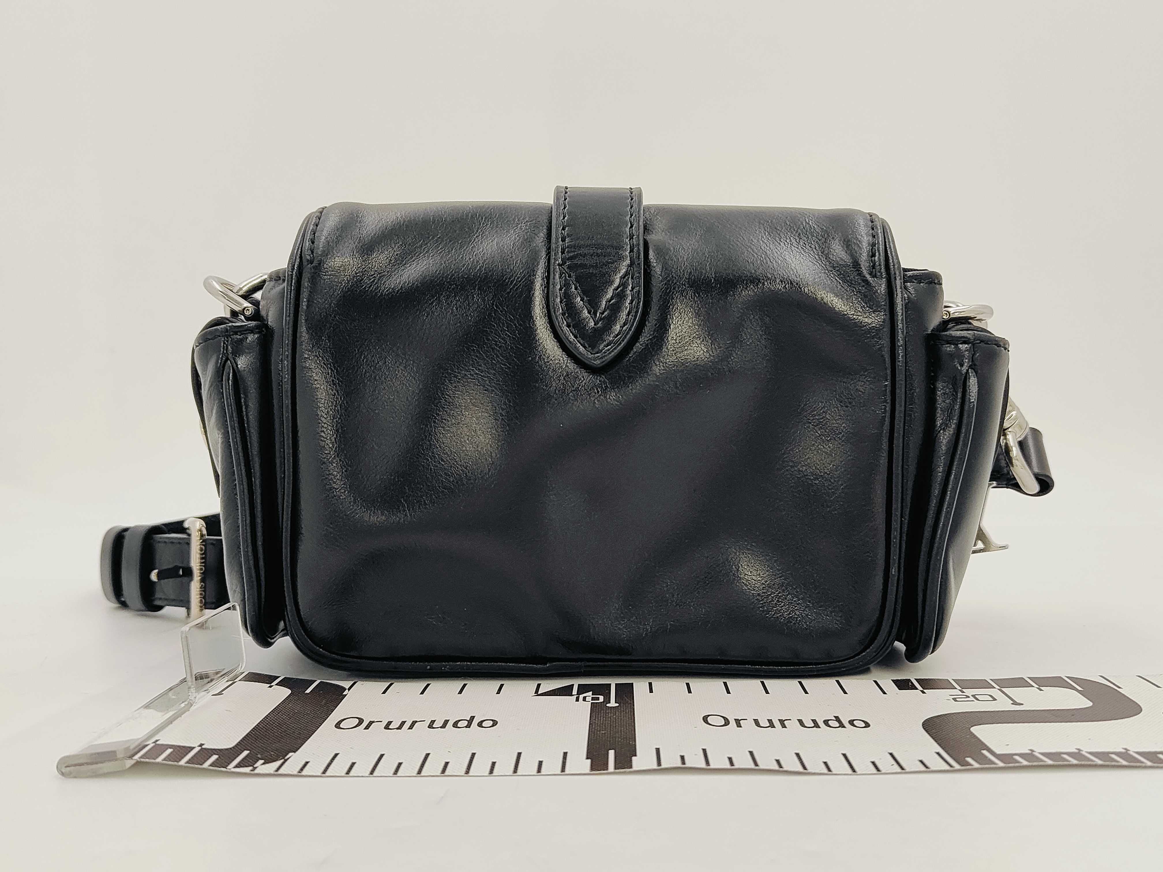 Cargo Wearable Wallet Leather Black Shoulder Bag — view 2