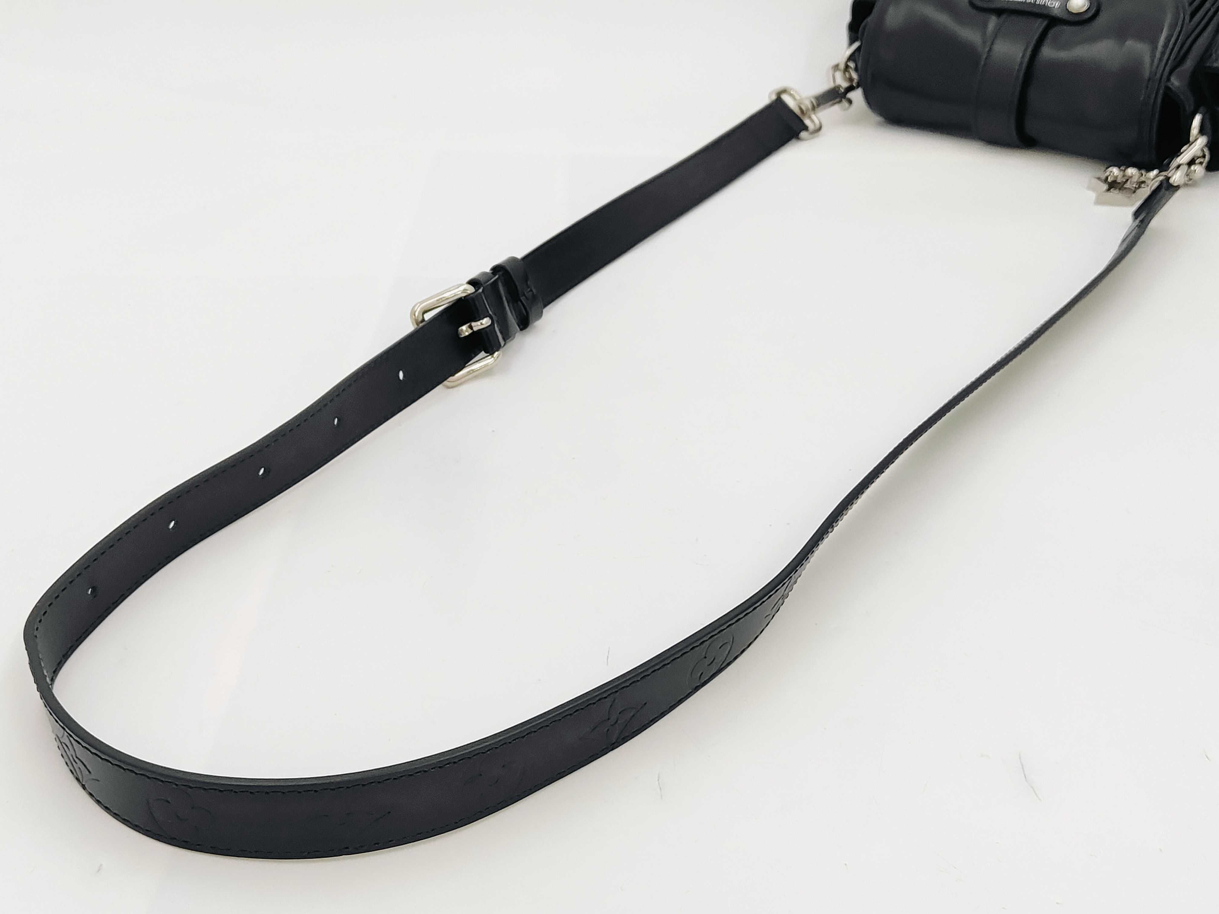 Cargo Wearable Wallet Leather Black Shoulder Bag — view 3