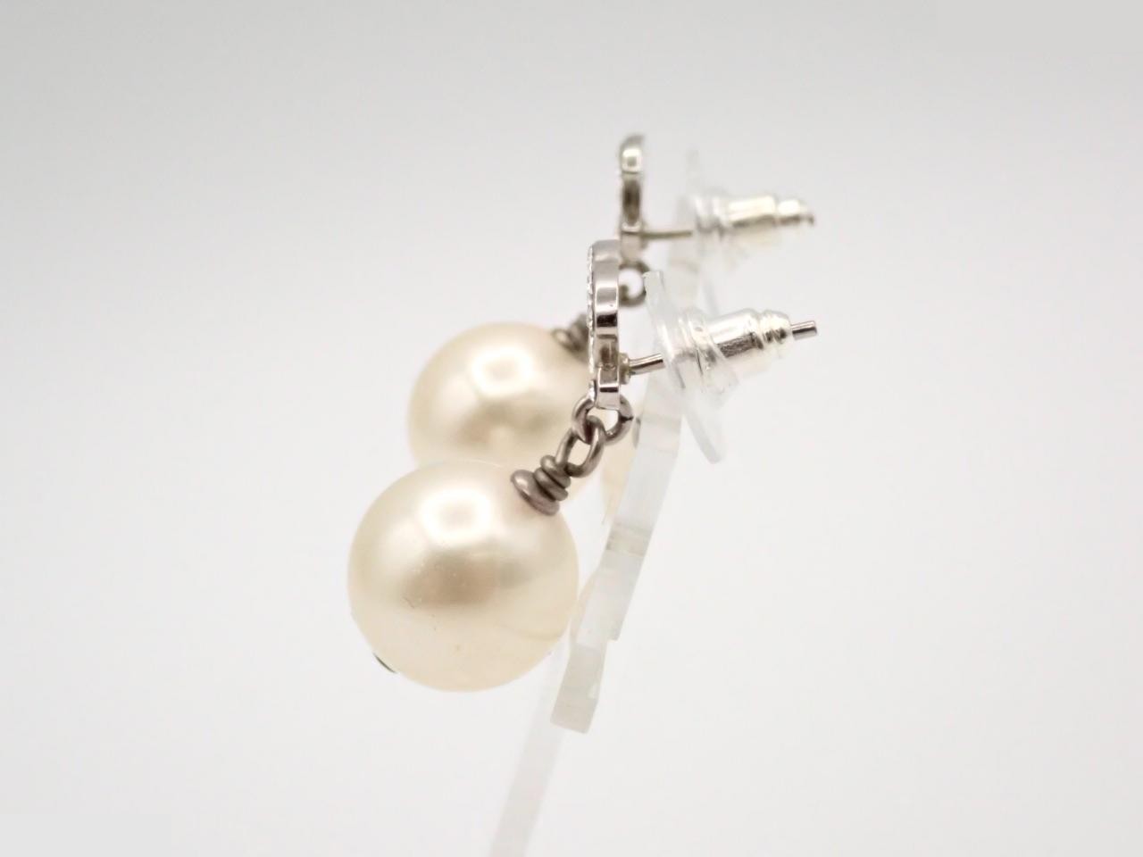 Coco Mark Silver Earrings — view 3
