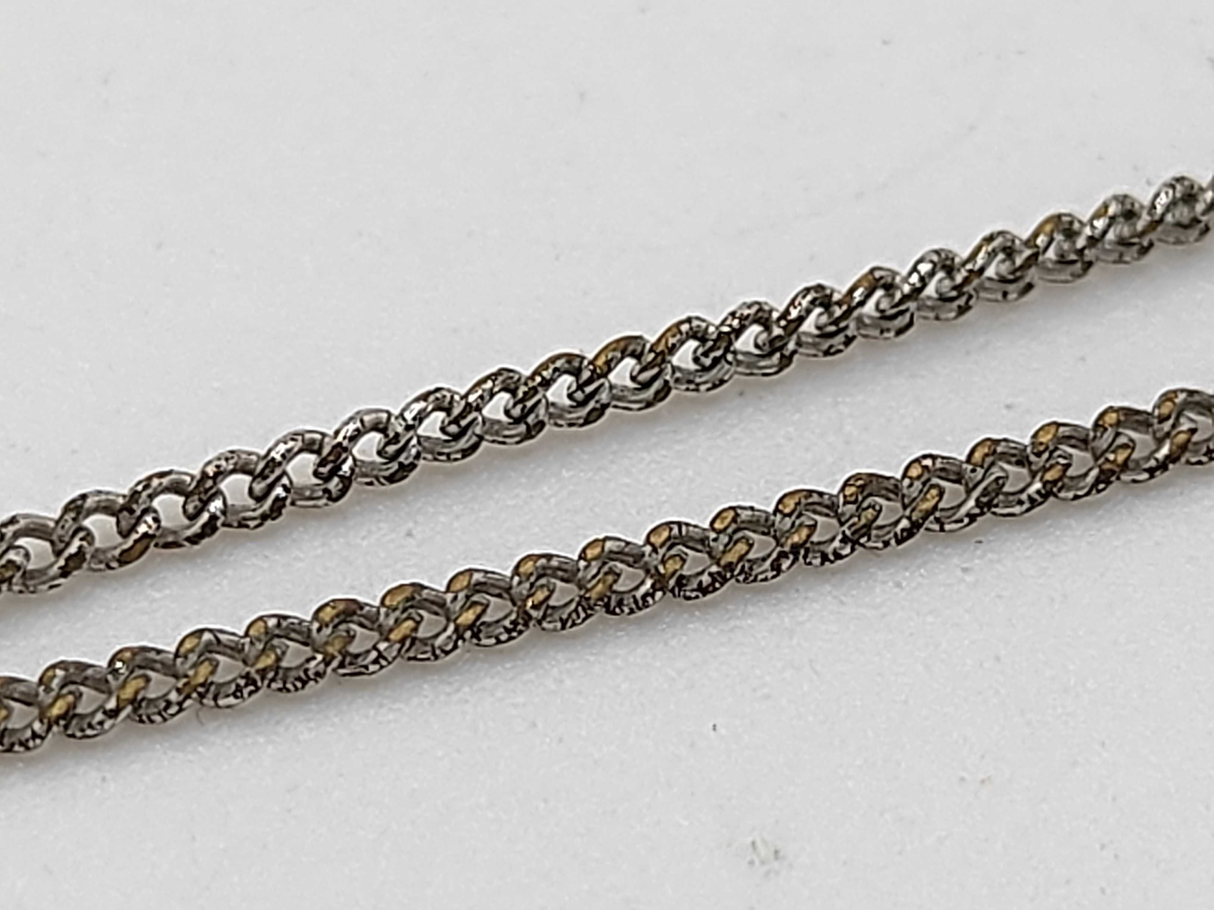 rhinestone logo necklace — view 6