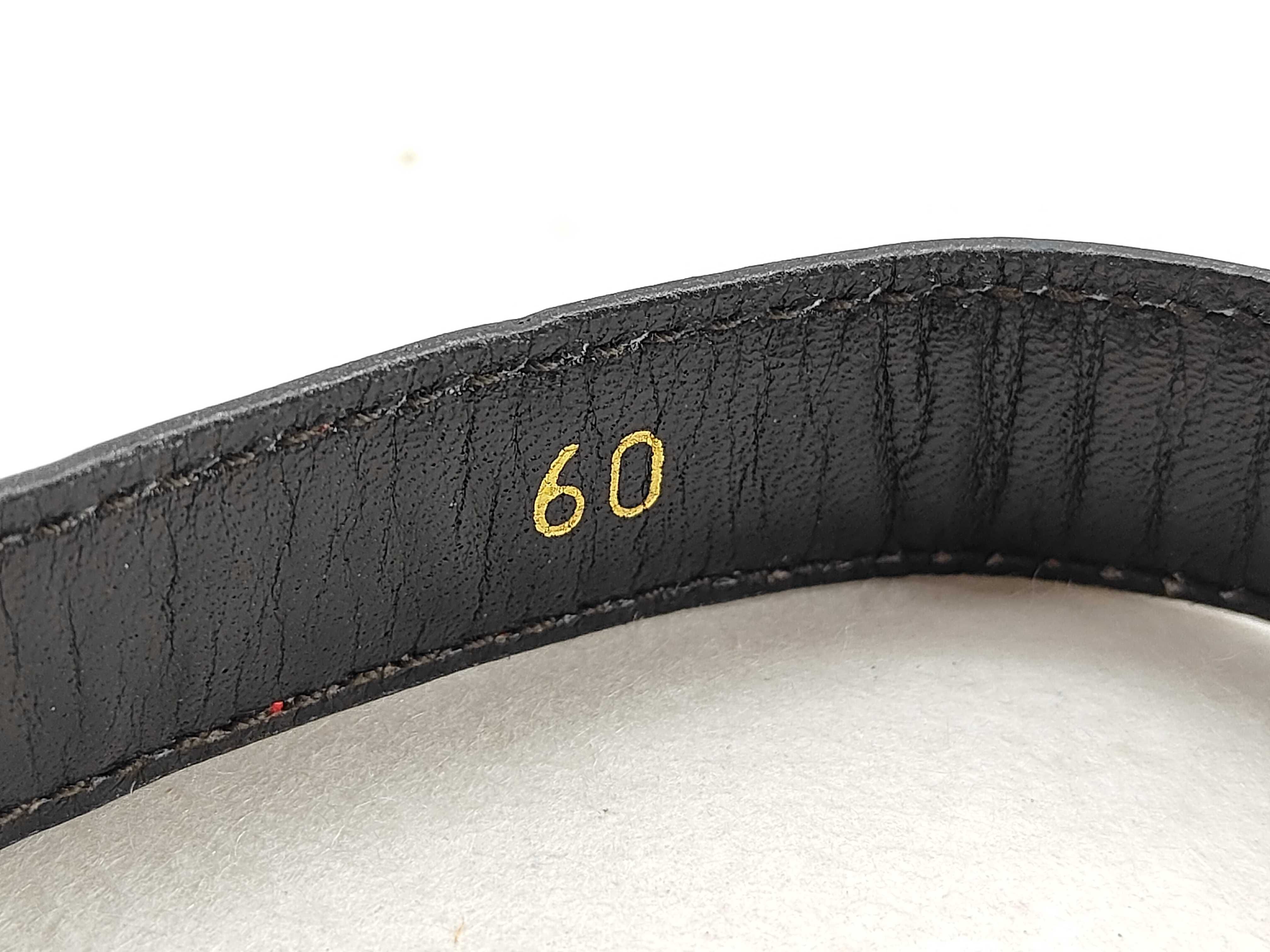 Triple Gold Buckle Leather Belt 60 Belt — view 6