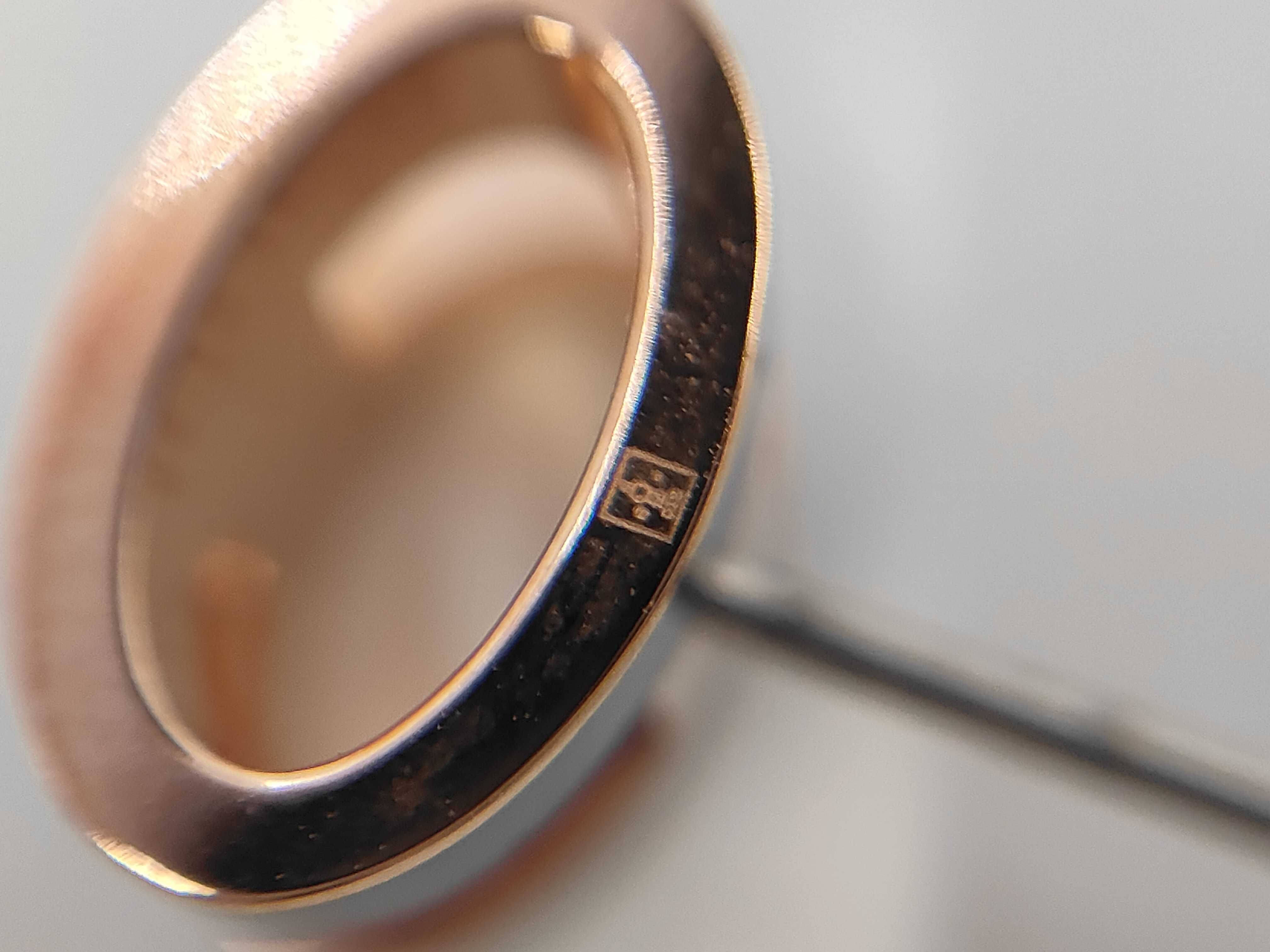 Grey Rose Gold Hardware Pop H Earrings — view 5