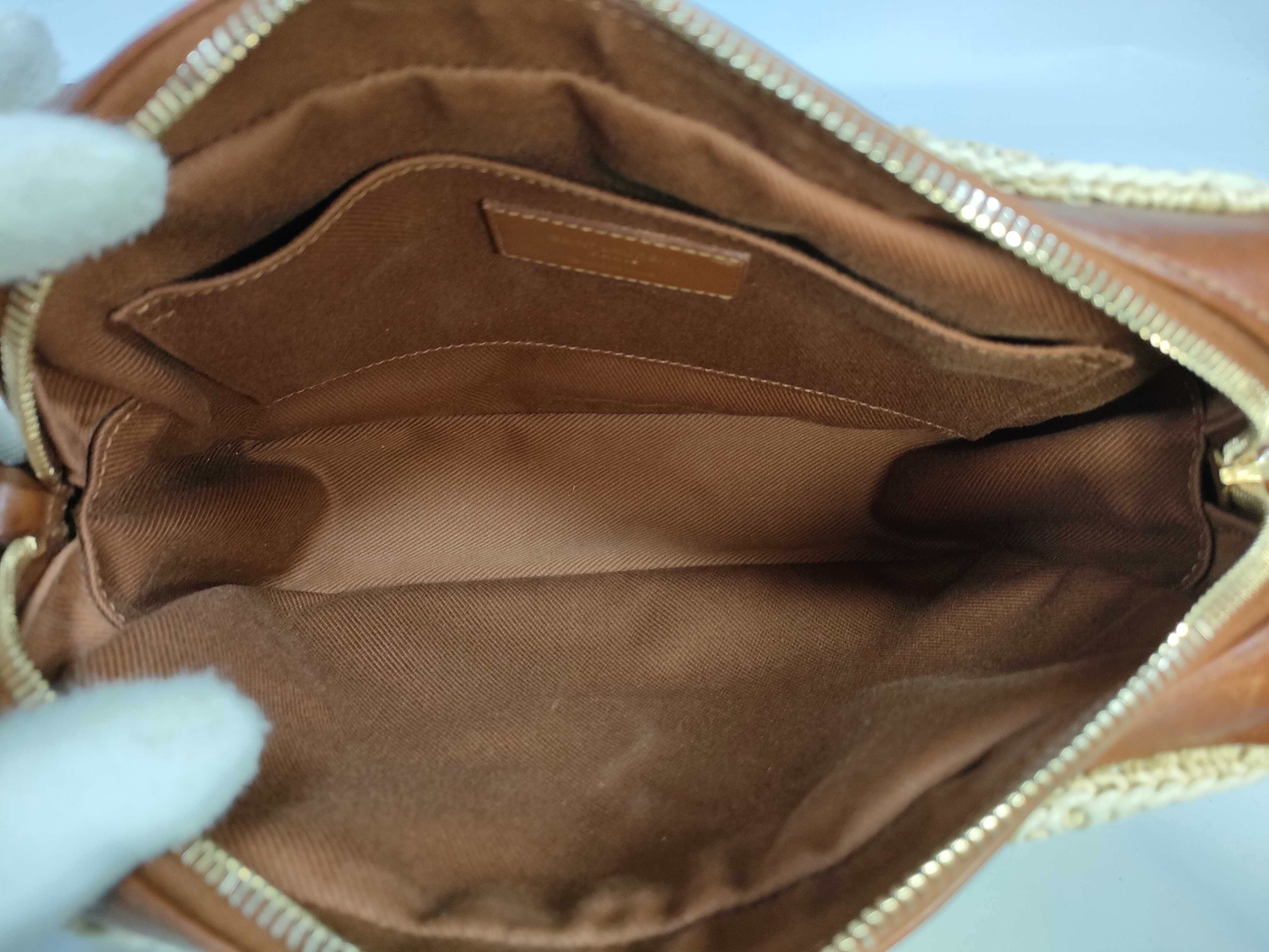 Lou Mini Bag Raffia x Leather Shoulder Bag — view 11