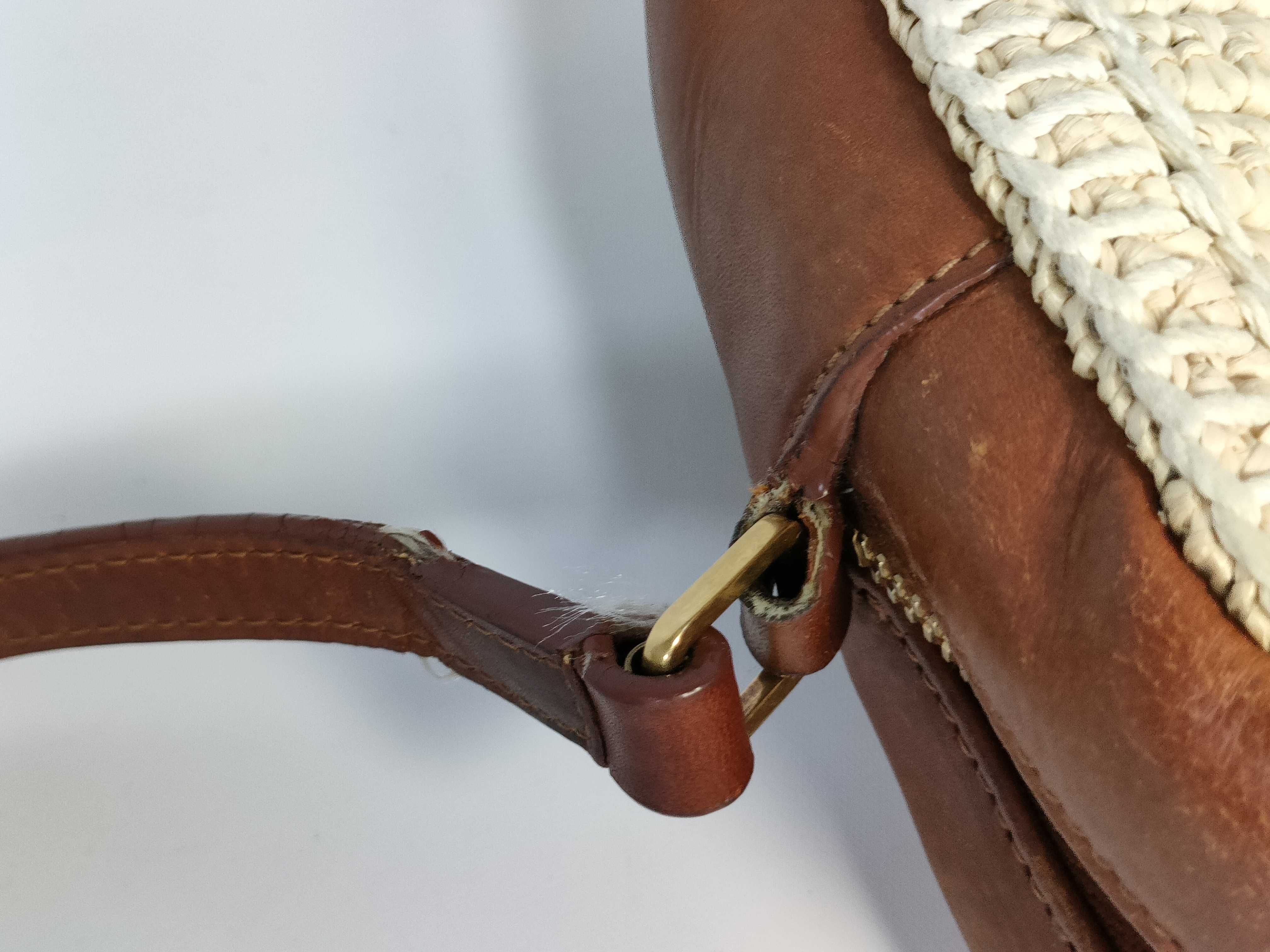 Lou Mini Bag Raffia x Leather Shoulder Bag — view 5