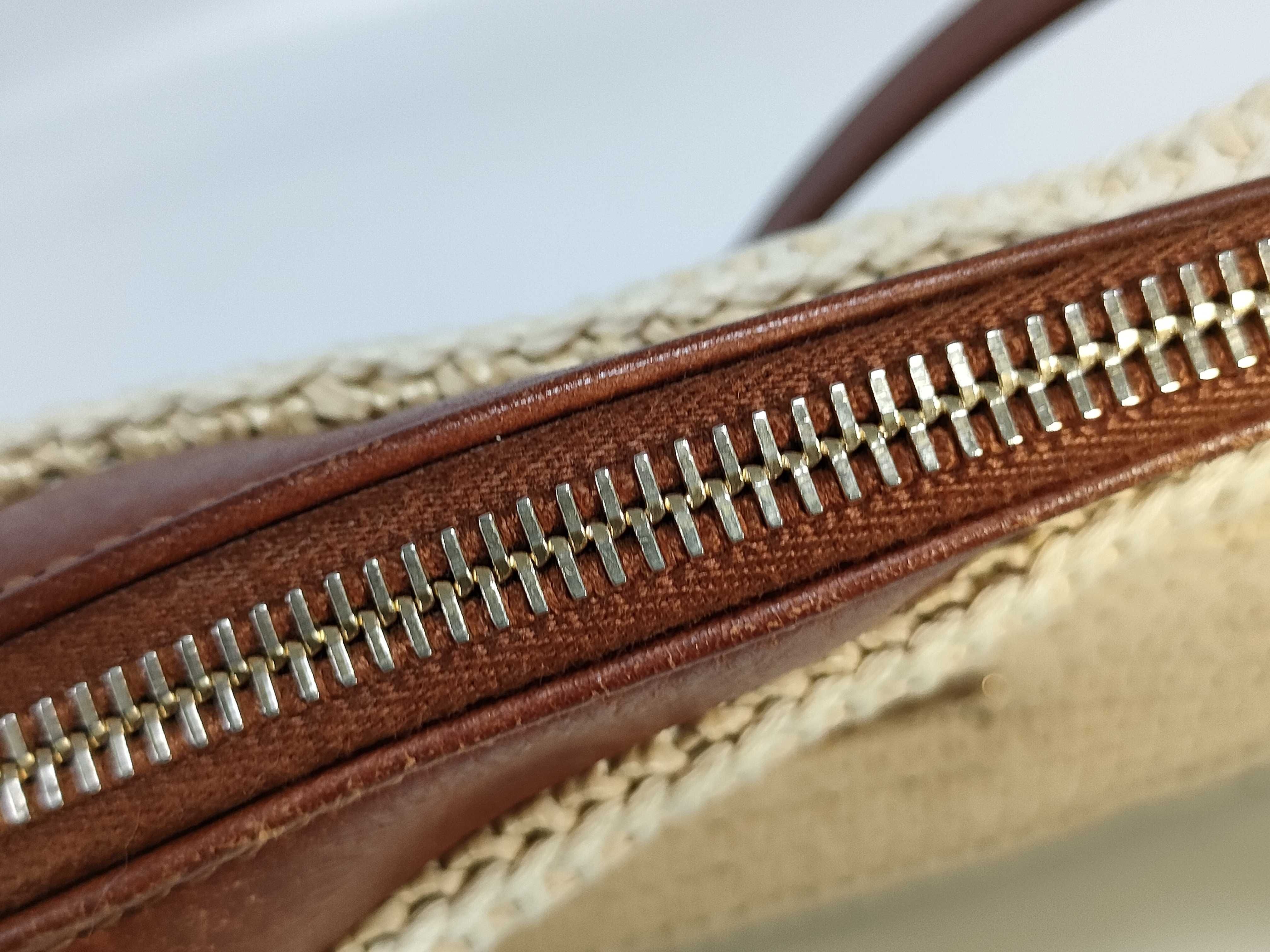 Lou Mini Bag Raffia x Leather Shoulder Bag — view 9