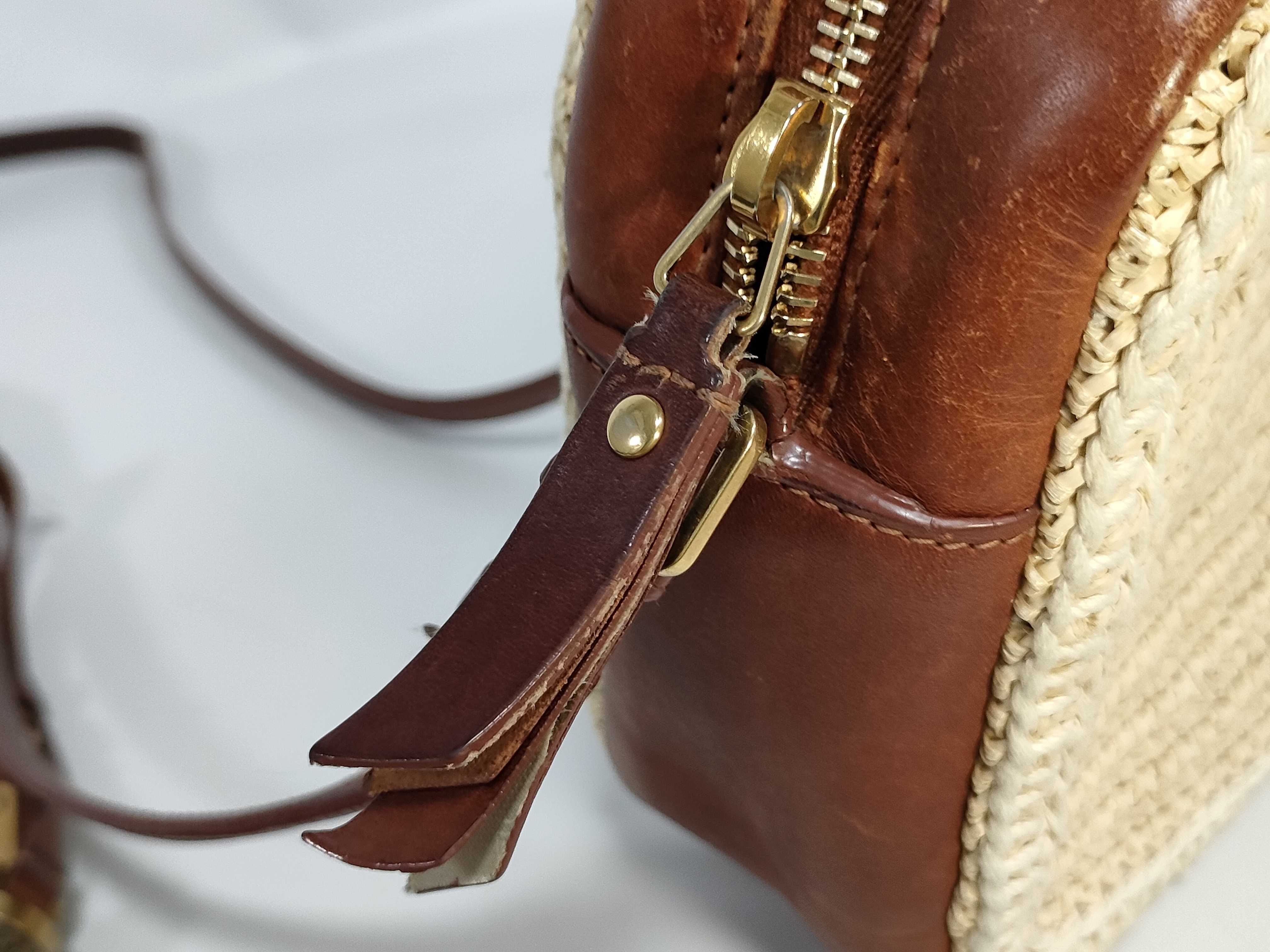 Lou Mini Bag Raffia x Leather Shoulder Bag — view 10