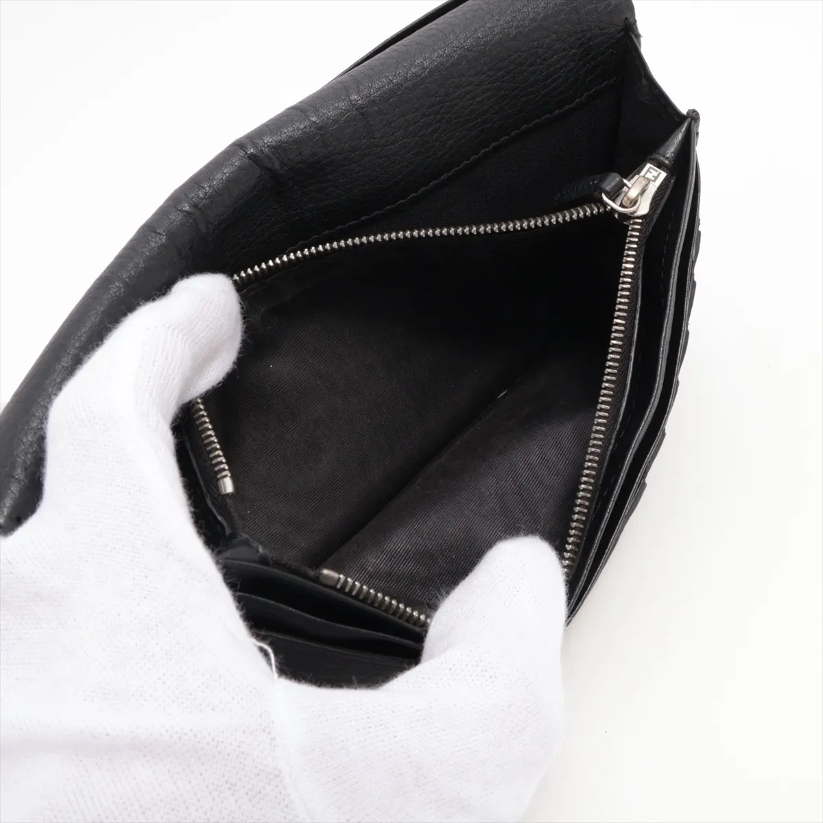Selleria 7M0186 Leather Long Wallet Black — view 11