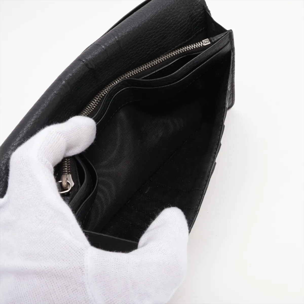 Selleria 7M0186 Leather Long Wallet Black — view 4