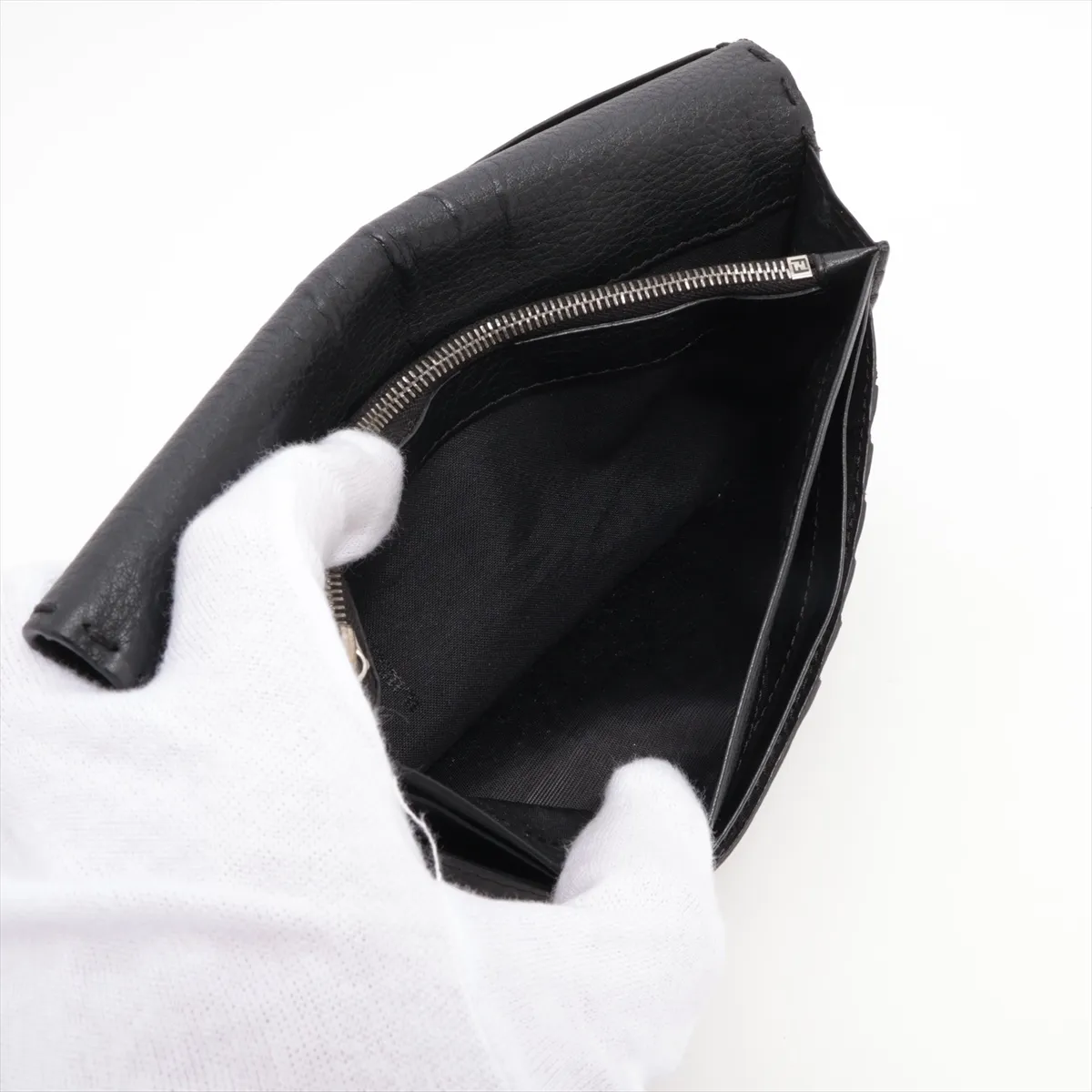 Selleria 7M0186 Leather Long Wallet Black — view 6