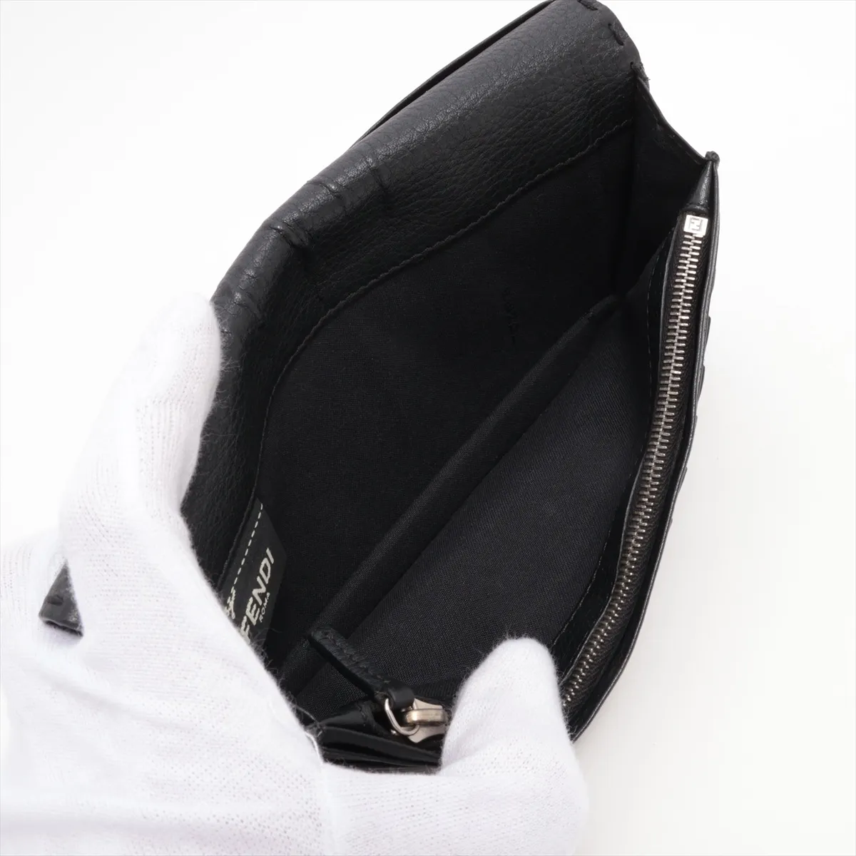 Selleria 7M0186 Leather Long Wallet Black — view 7