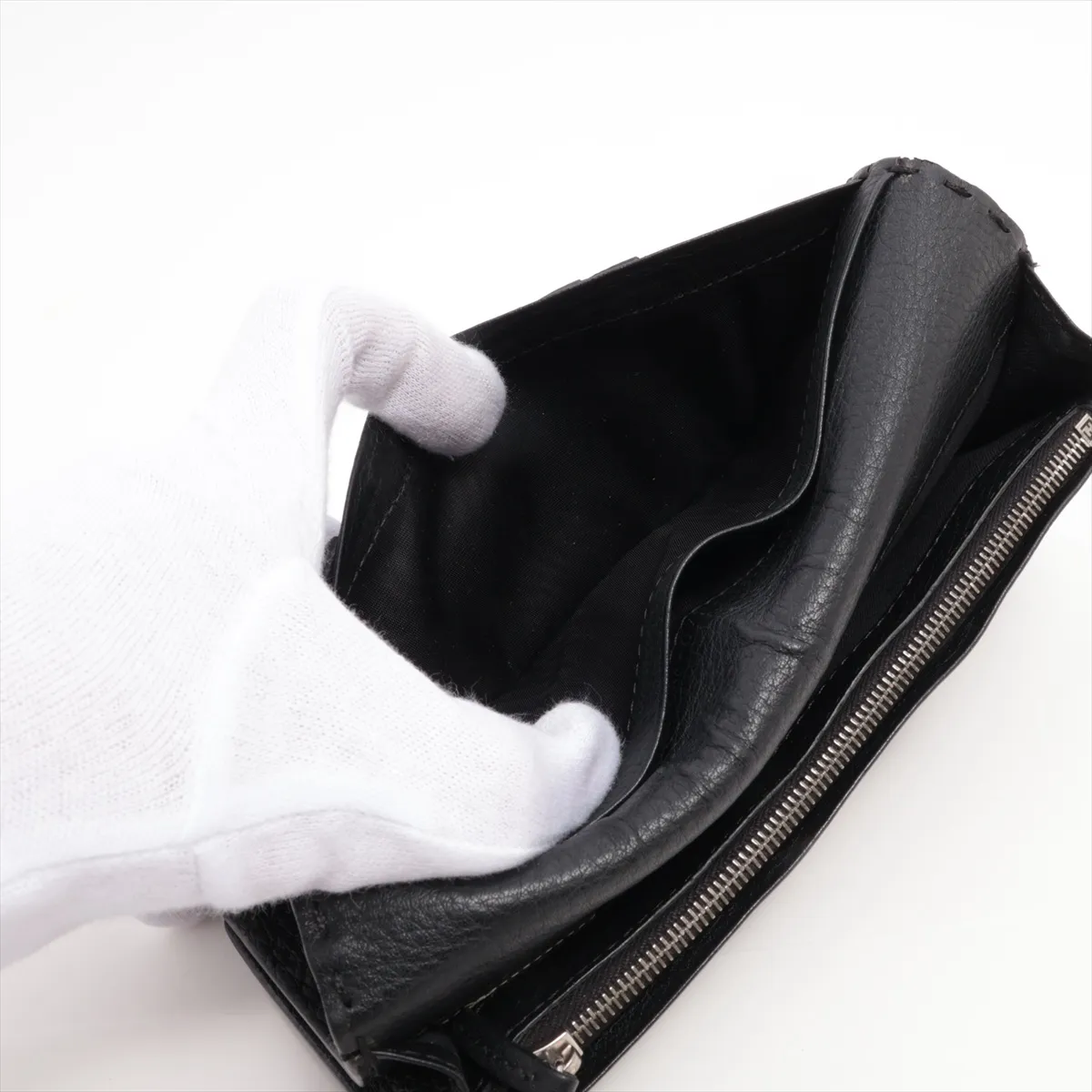Selleria 7M0186 Leather Long Wallet Black — view 9
