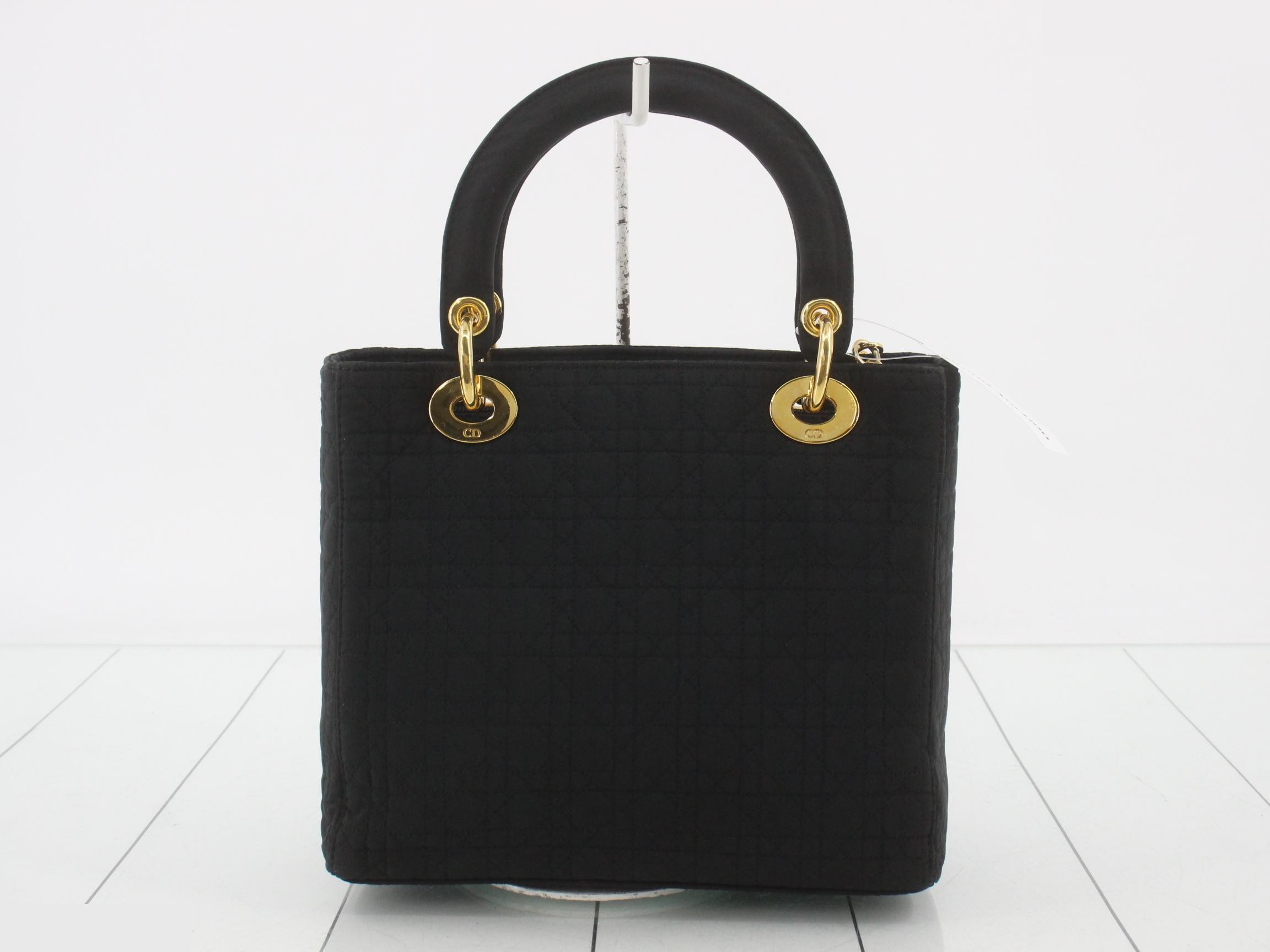 Lady Dior Cannage Nylon Black Handbag 272 — view 2