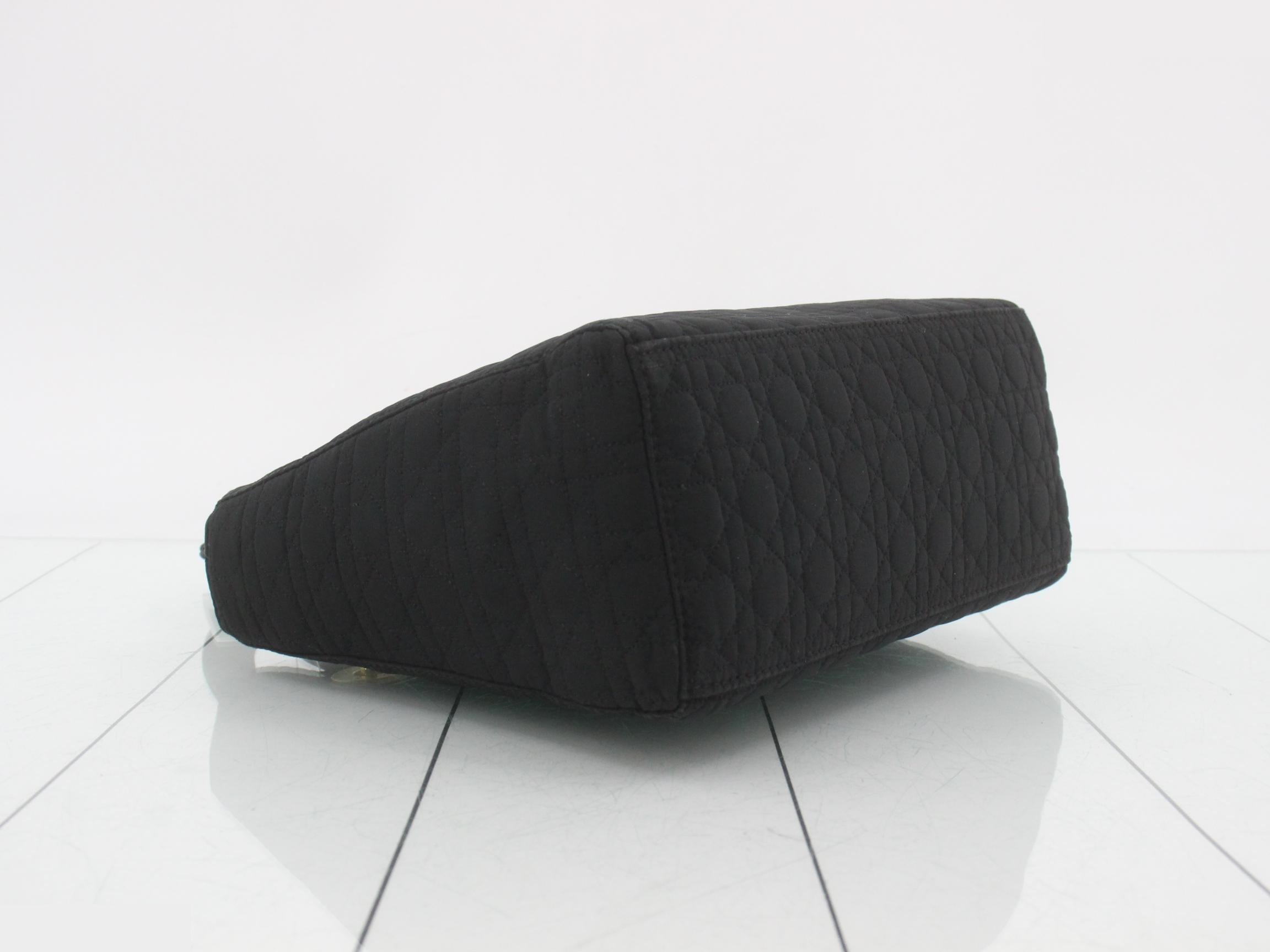 Lady Dior Cannage Nylon Black Handbag 272 — view 5