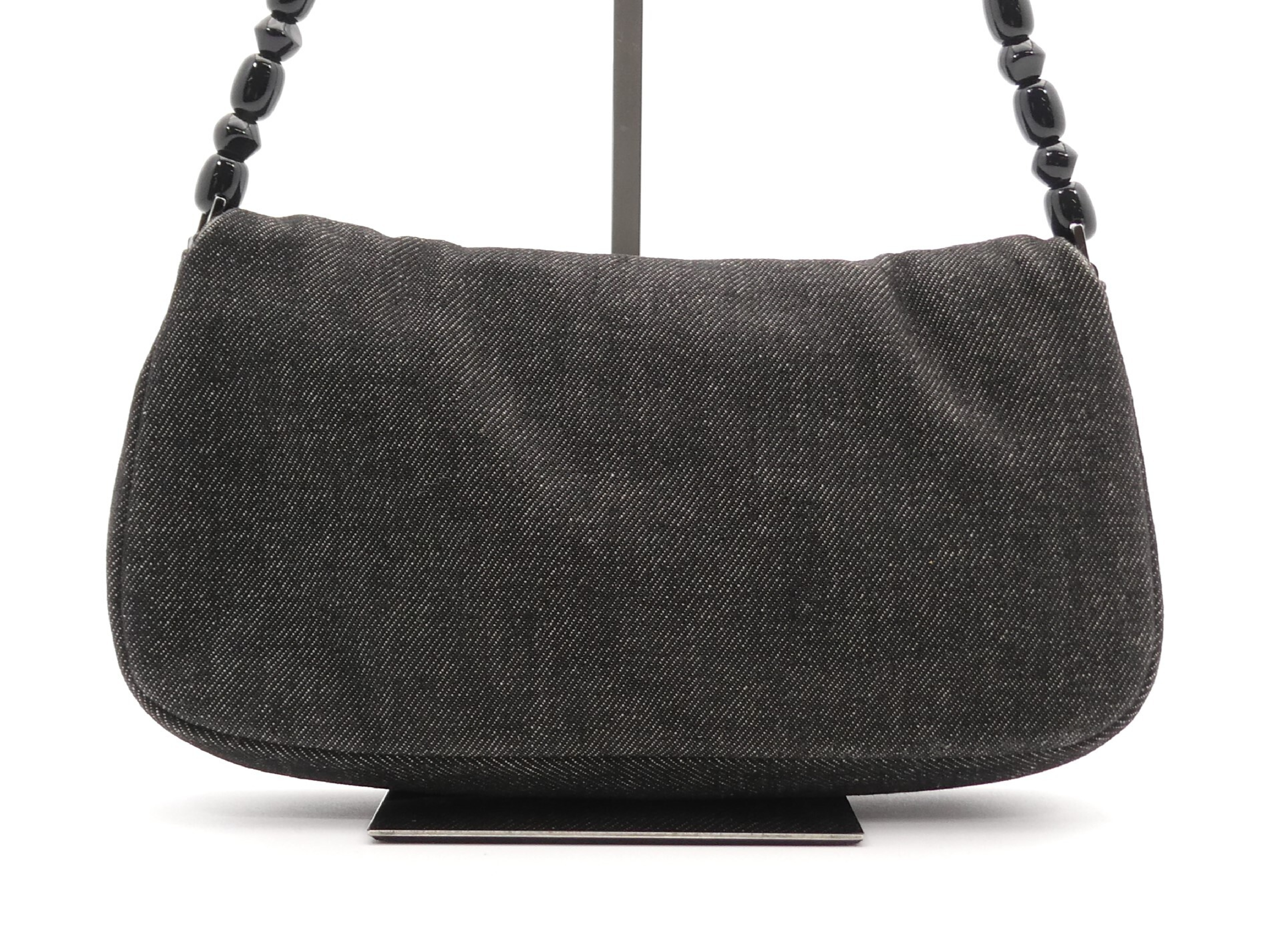 Maris Pearl Denim Rhinestone Shoulder Bag — view 2