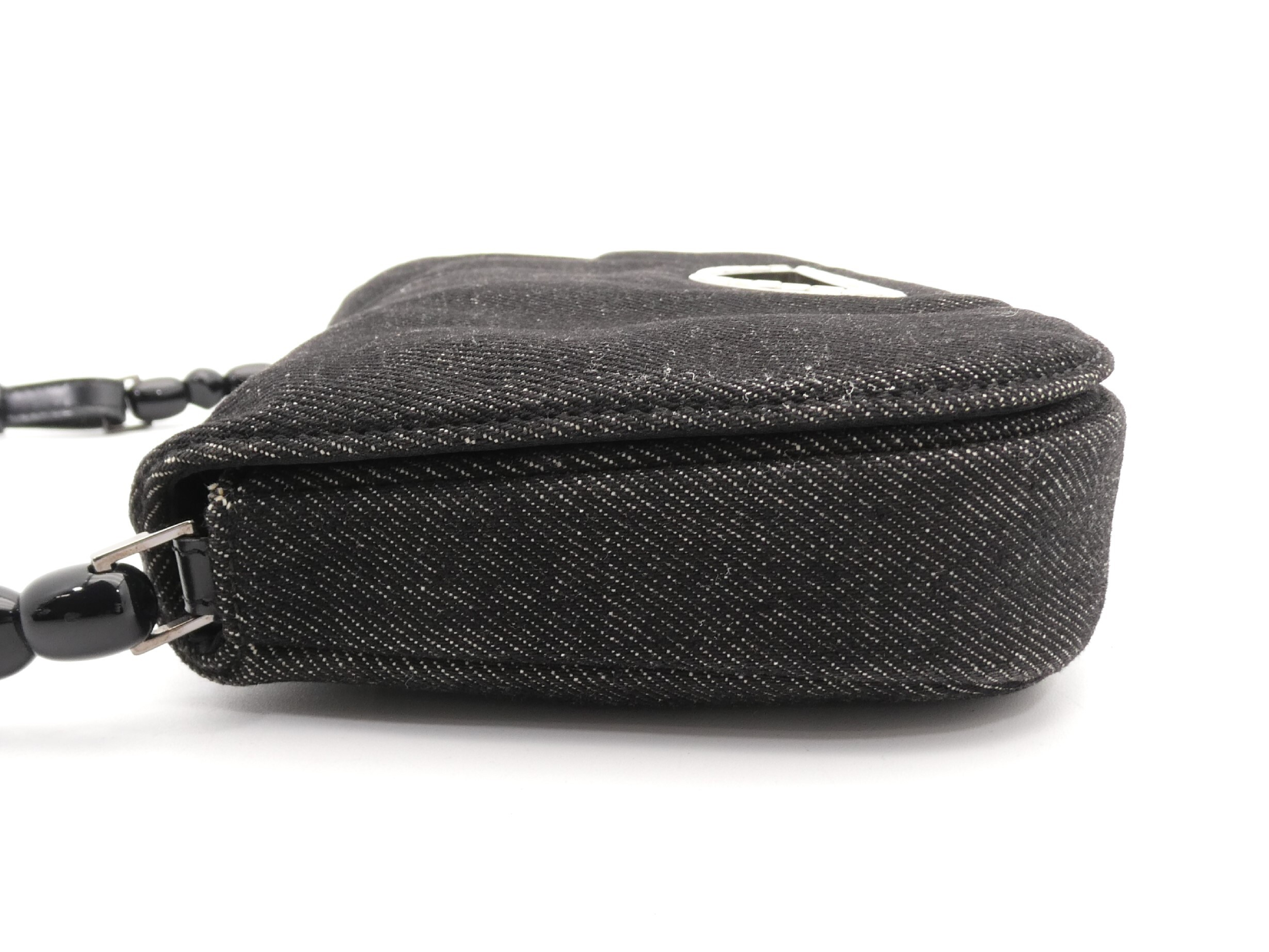 Maris Pearl Denim Rhinestone Shoulder Bag — view 3