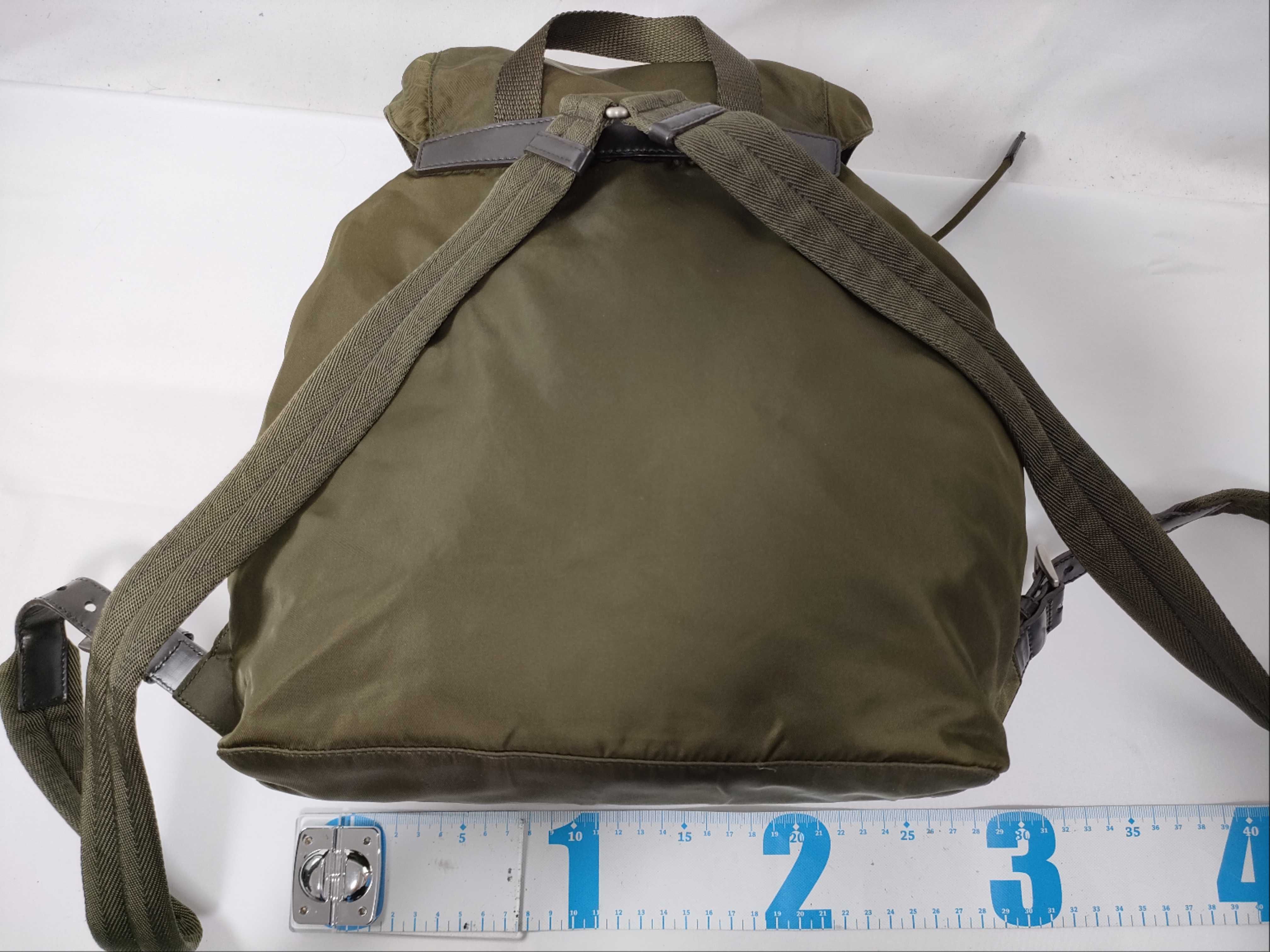 Nylon Backpack, Khaki, B4650, Guaranteed Backpack — view 2