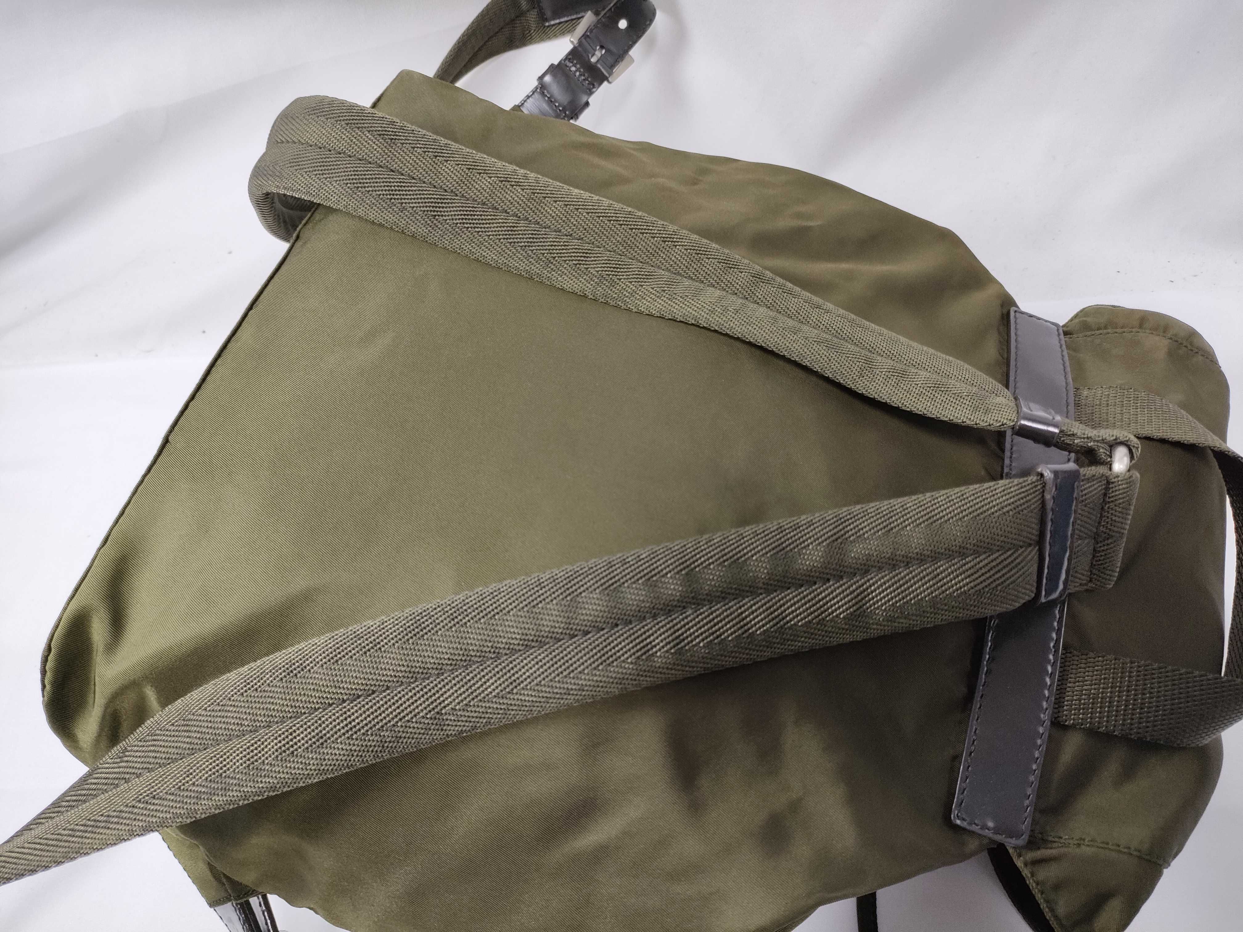 Nylon Backpack, Khaki, B4650, Guaranteed Backpack — view 6