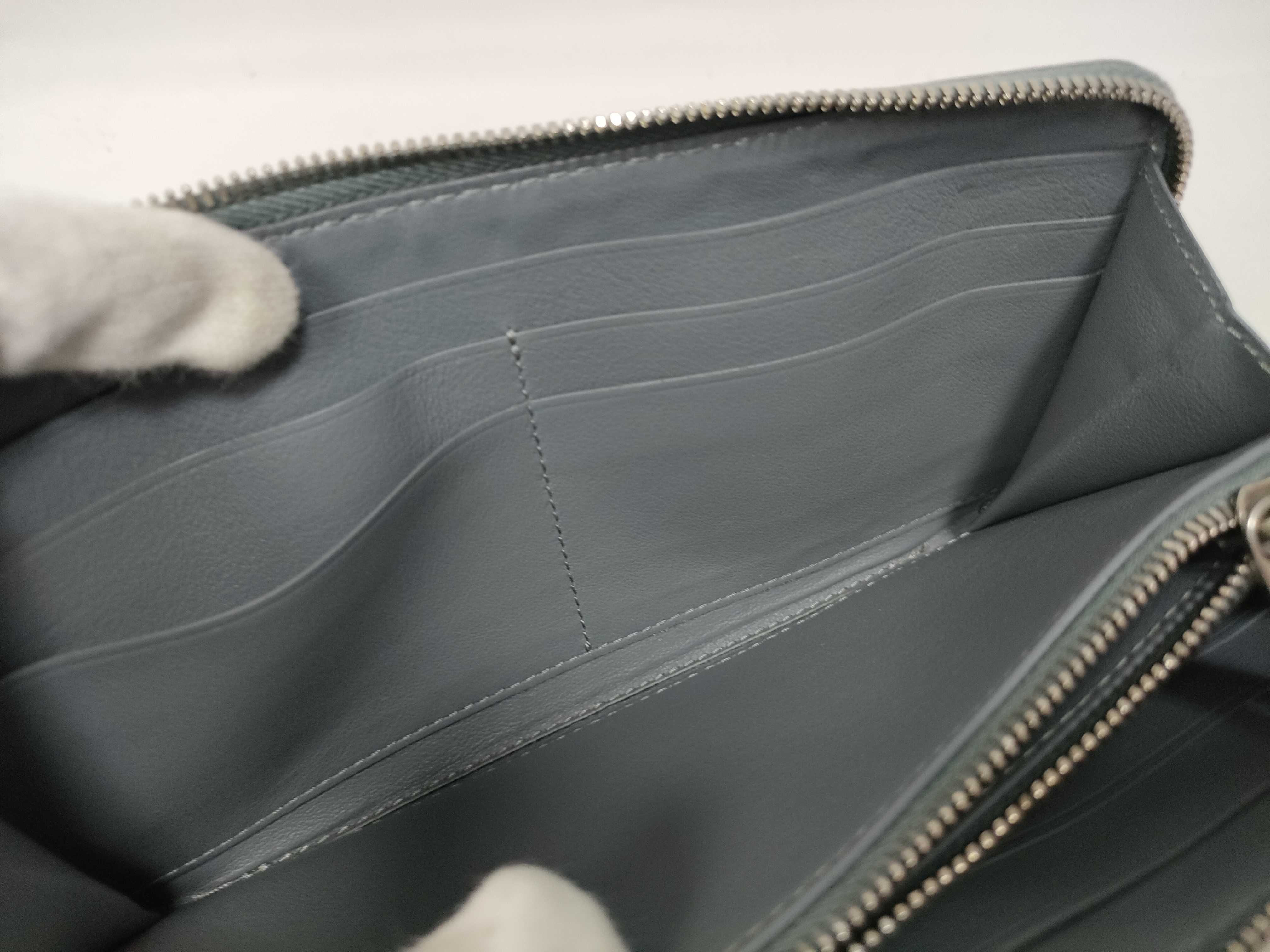 Intrecciato Bottega Long Wallet Intrecciato Gray Wallet — view 11