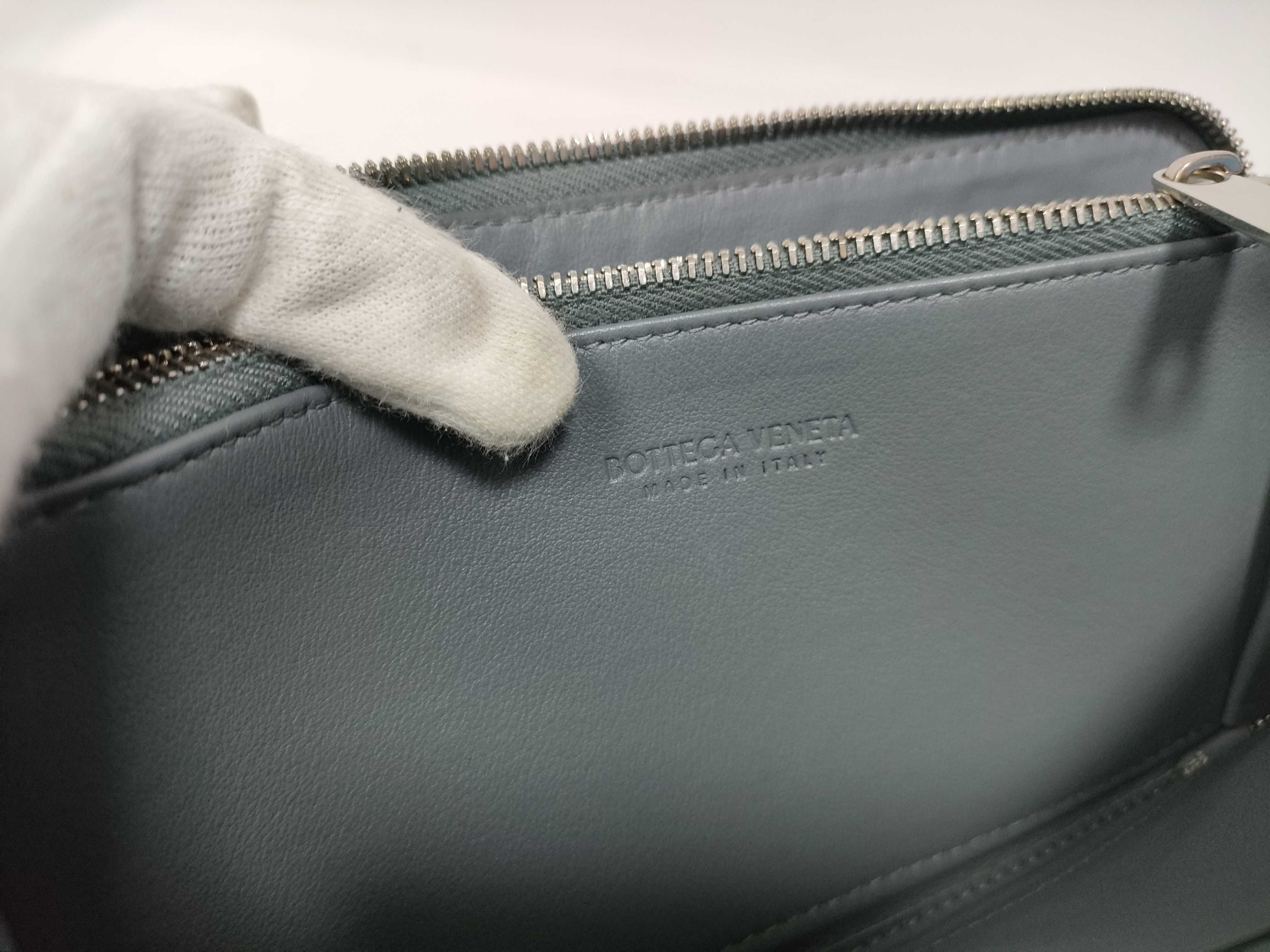 Intrecciato Bottega Long Wallet Intrecciato Gray Wallet — view 13