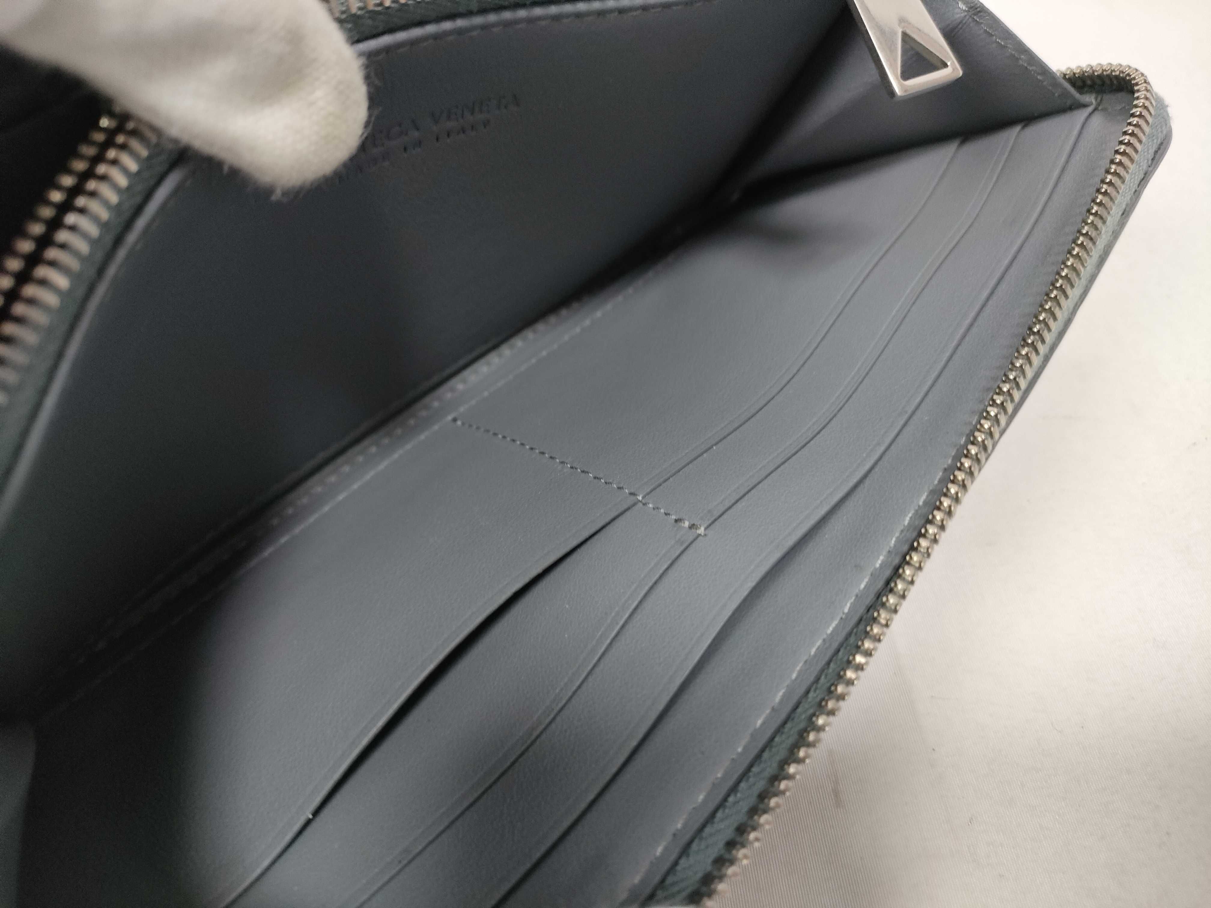 Intrecciato Bottega Long Wallet Intrecciato Gray Wallet — view 14