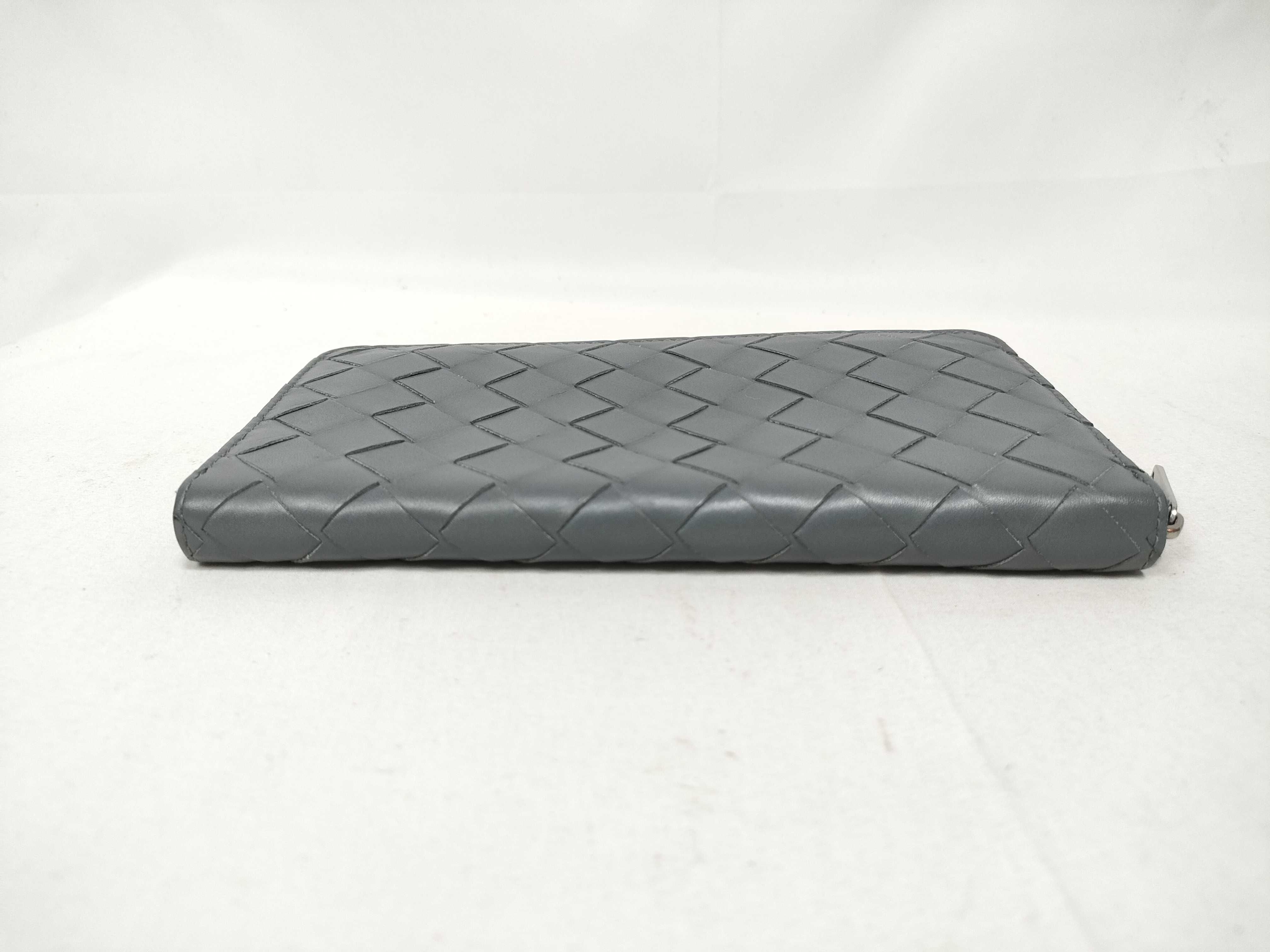 Intrecciato Bottega Long Wallet Intrecciato Gray Wallet — view 4